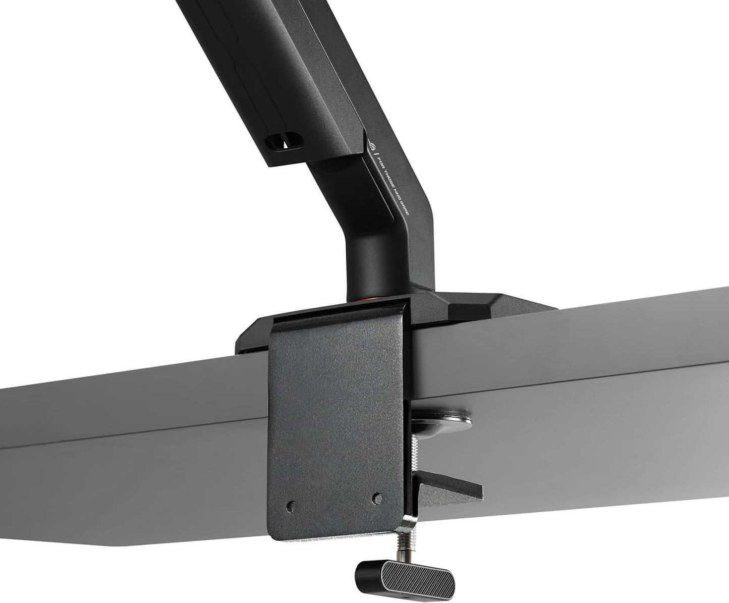 ROG Ergo Monitor Arm (AAS01R) – Mechanical Spring Monitor Mount with Desk Clamp and Grommet Mount, Holds Up to 49-inch* Within 13.5kg, Pivot/Swivel/Tilt/Rotation/Height Adjustable, VESA 100 x 100 mm