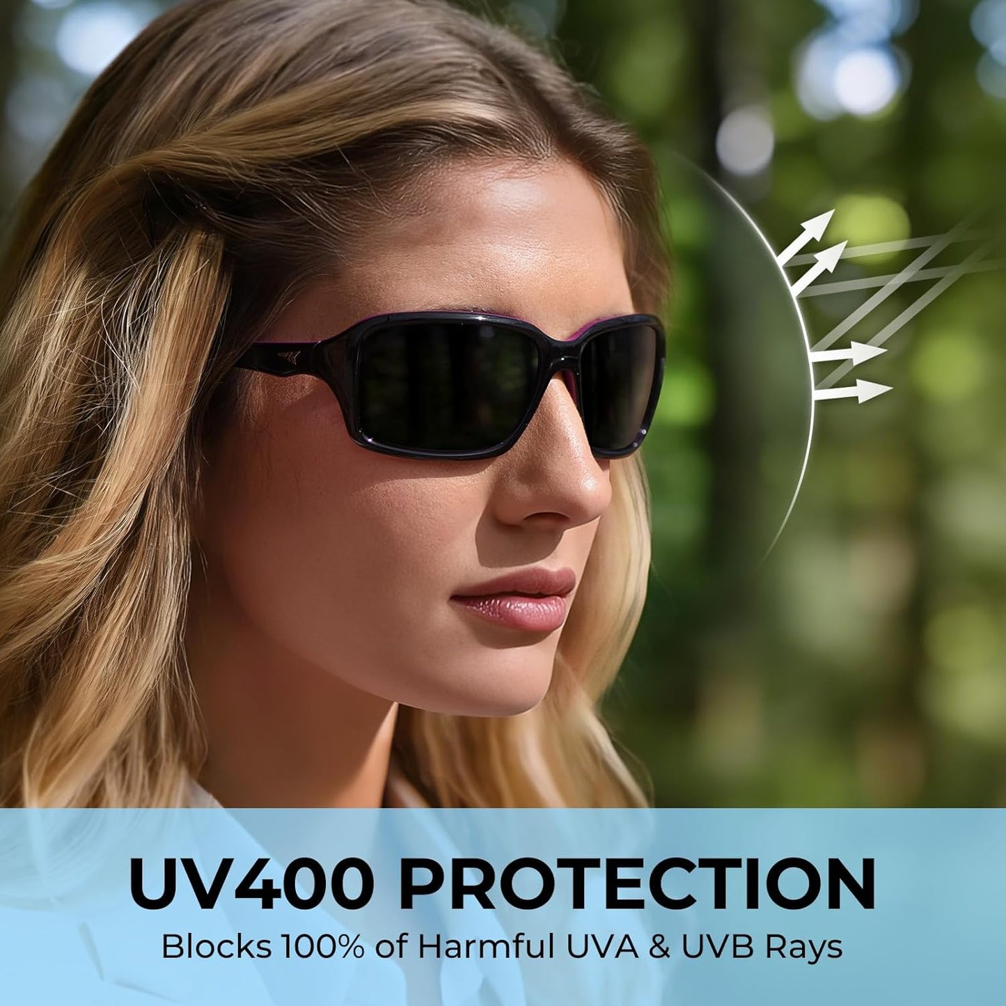 KastKing Alanta Polarized Sunglasses With PuriVex Protective Lens Coating,UV400 Women Sunglasses for Cycling Driving Fishing