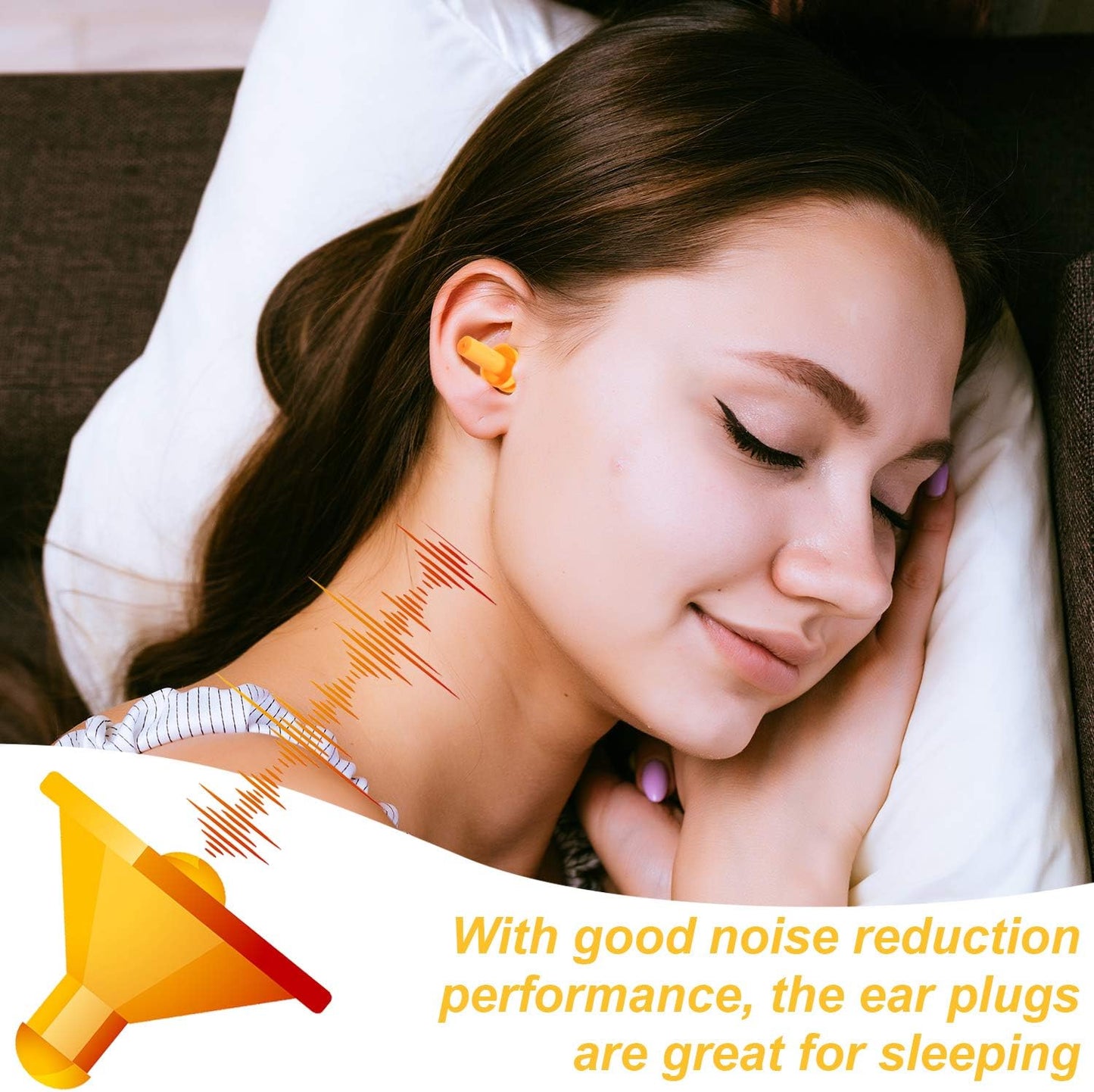 BBTO 24 Pairs Silicone Soft Ear Plugs Waterproof Reusable Noise Reduction Earplugs for Adults Kids Sleeping Snoring Swimming Travel Concerts, Assorted Color