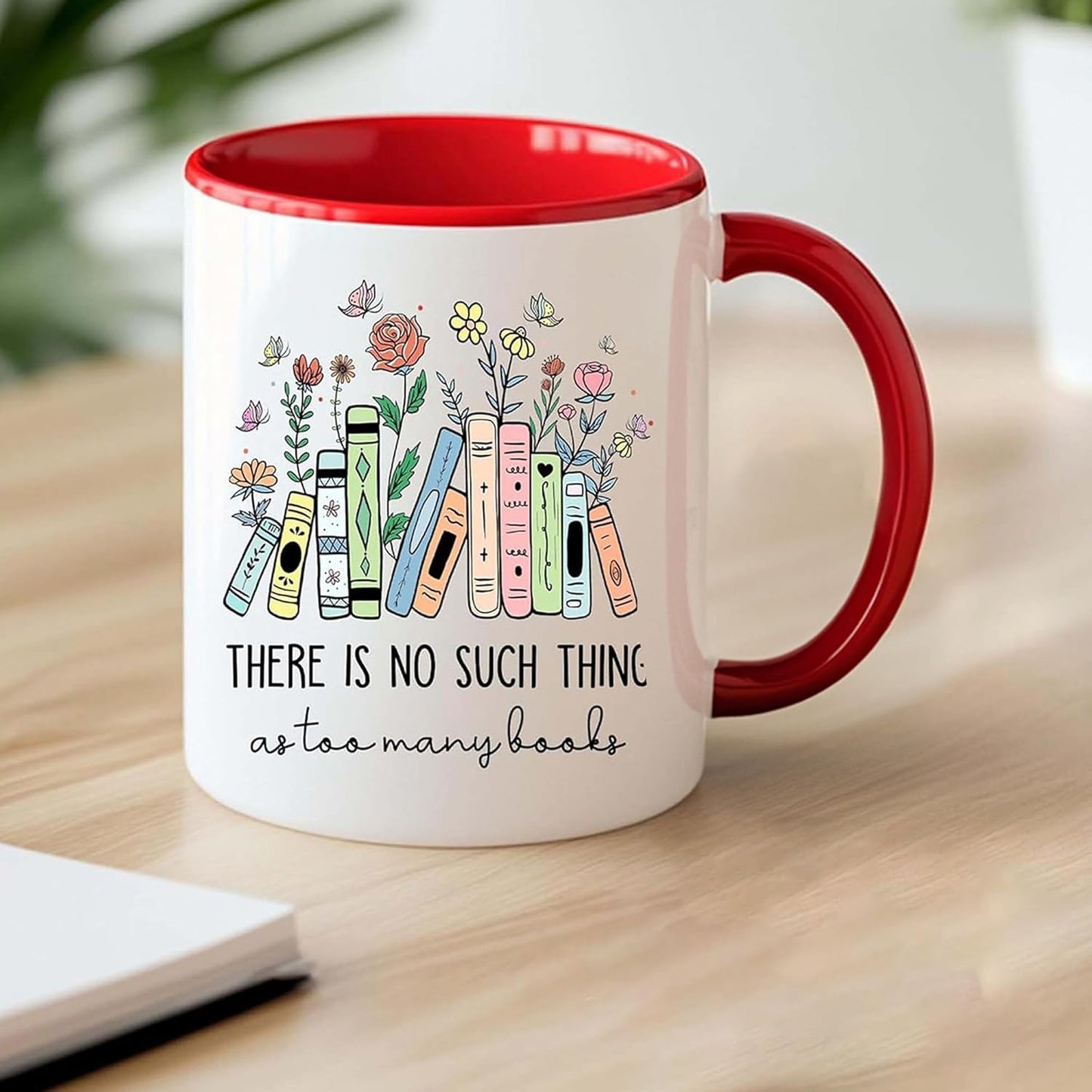 Gift For Book Lover - Books Coffee Mug - Book Lovers Gifts for Women - Gift For Librarian - Bookish Bookworm Cup - Reading Cup - Birthday Gifts For Reader, Writer