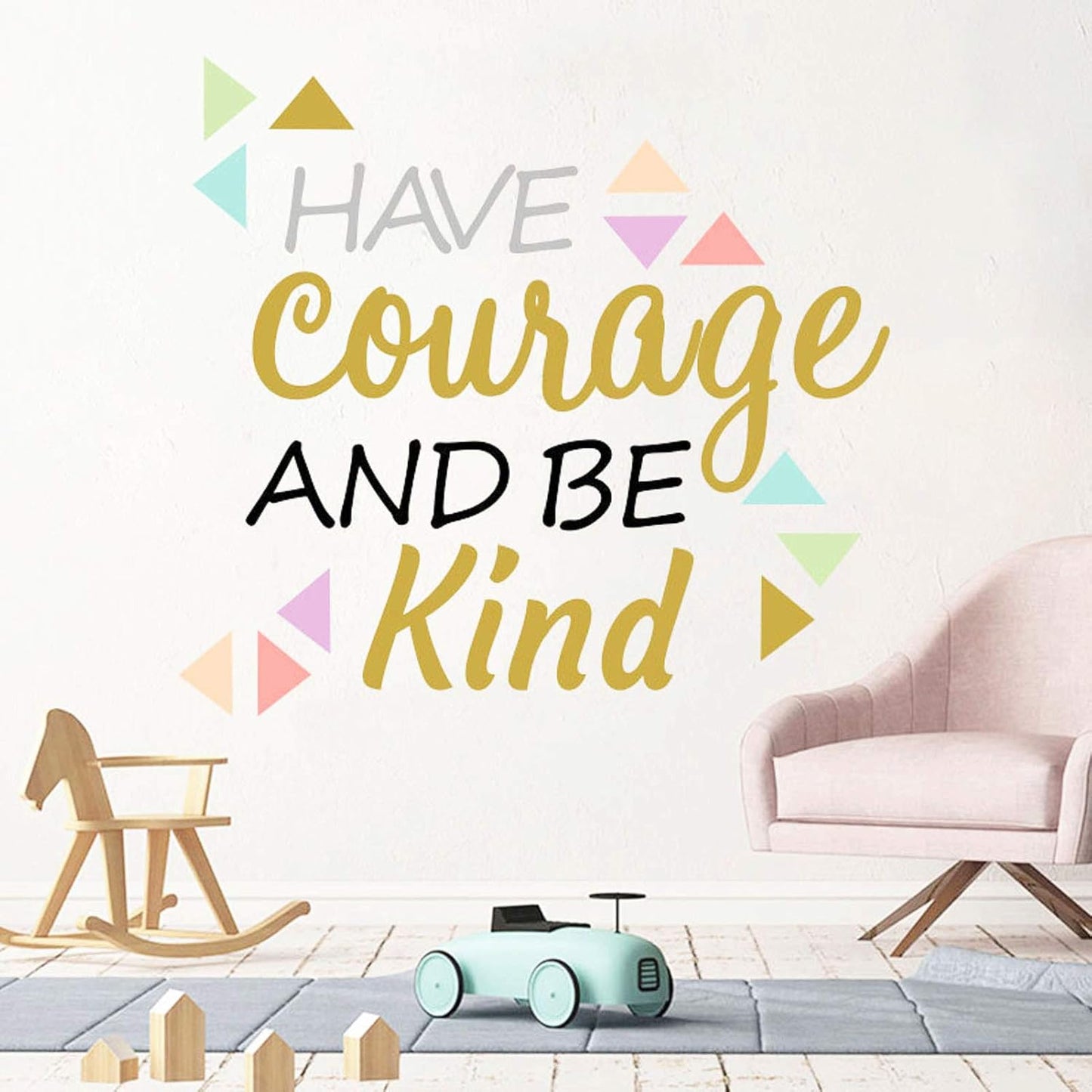 Inspirational Wall Decor Quotes for Boy Girl Room–Have Courage and Be Kind– Decor for Living Room Bedroom Classroom Playroom Nursery Girls Boys Room Wall Decals Decorations