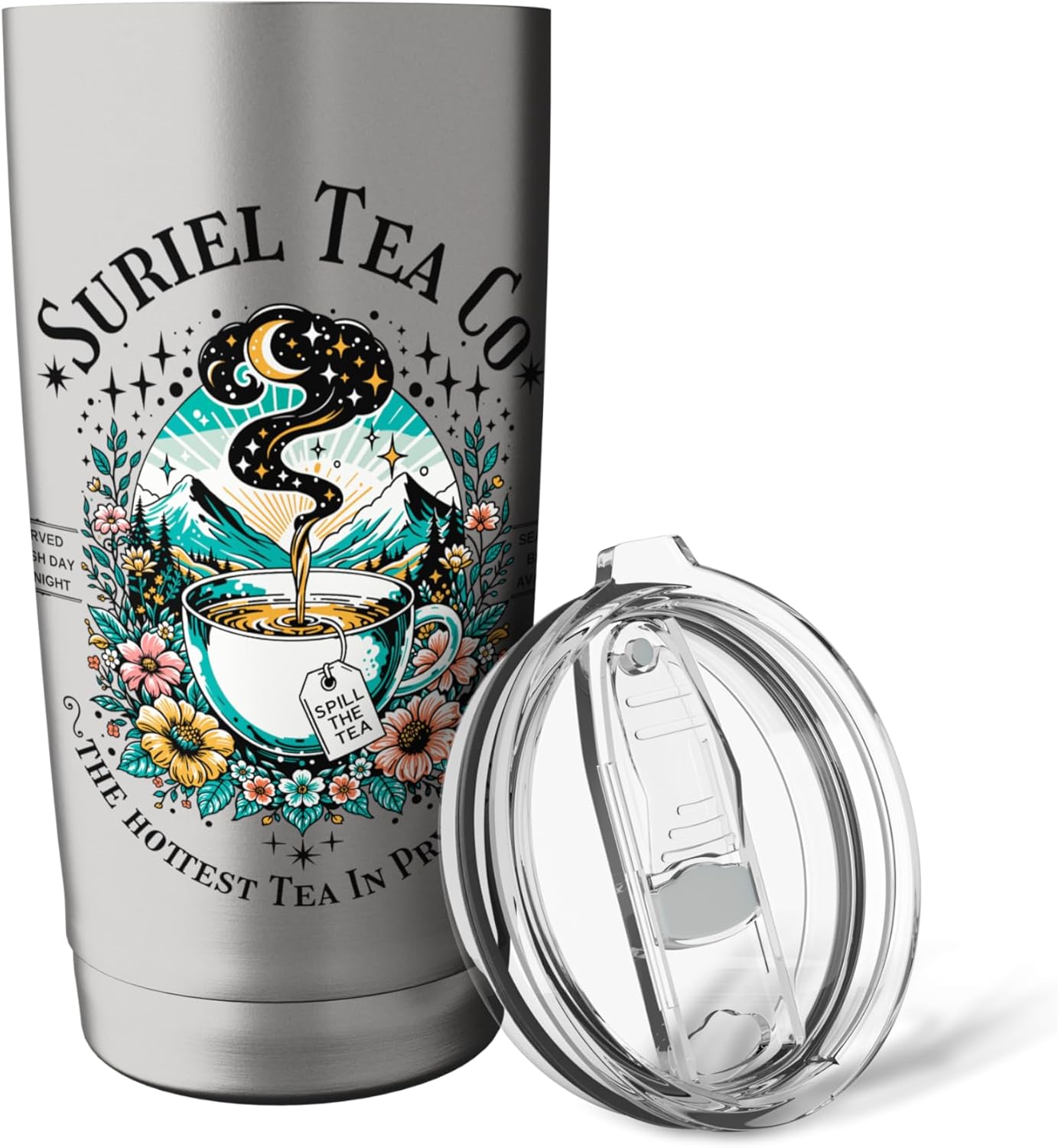 Suriel Tea Spicy Fantasy Romantasy Readers Booktok Bookish Stainless Steel Insulated Tumbler