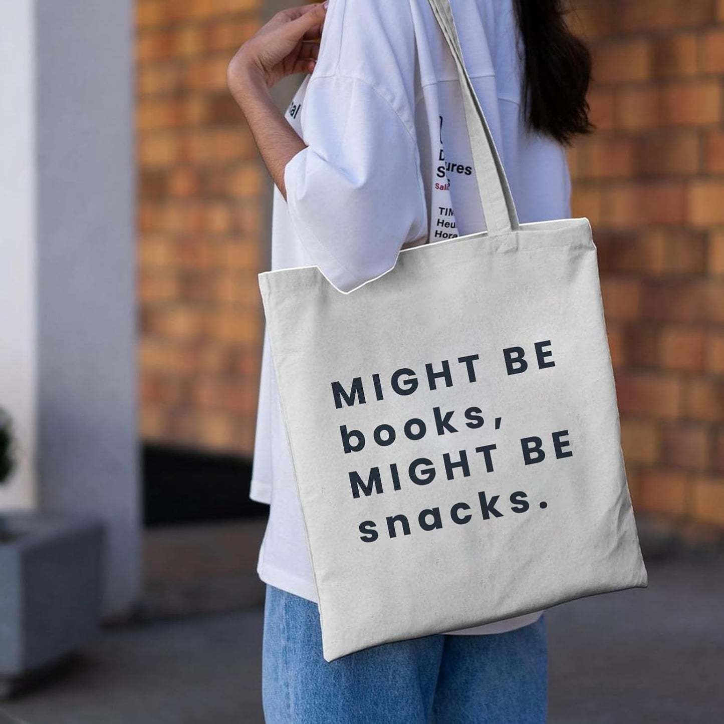 Book Lovers Gifts Canvas Tote Bags for Women Gifts for Book Lovers Cute Tote Bag Bookish Reading Accessories