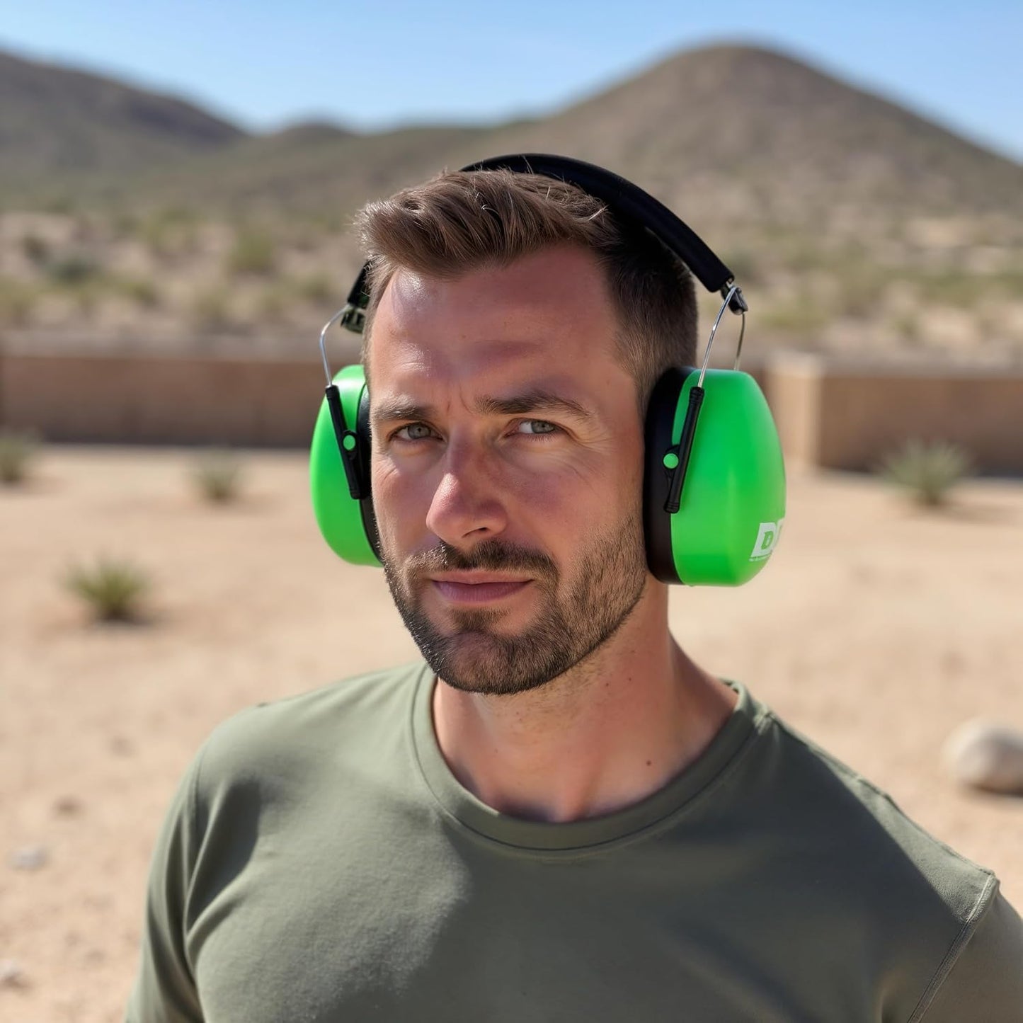 DECIBEL DEFENSE Professional Safety Ear Muffs 37dB NRR - The HIGHEST Rated & MOST COMFORTABLE Ear Protection for Shooting & Industrial Use - THE BEST HEARING PROTECTION...GUARANTEED (SAFETY GREEN)