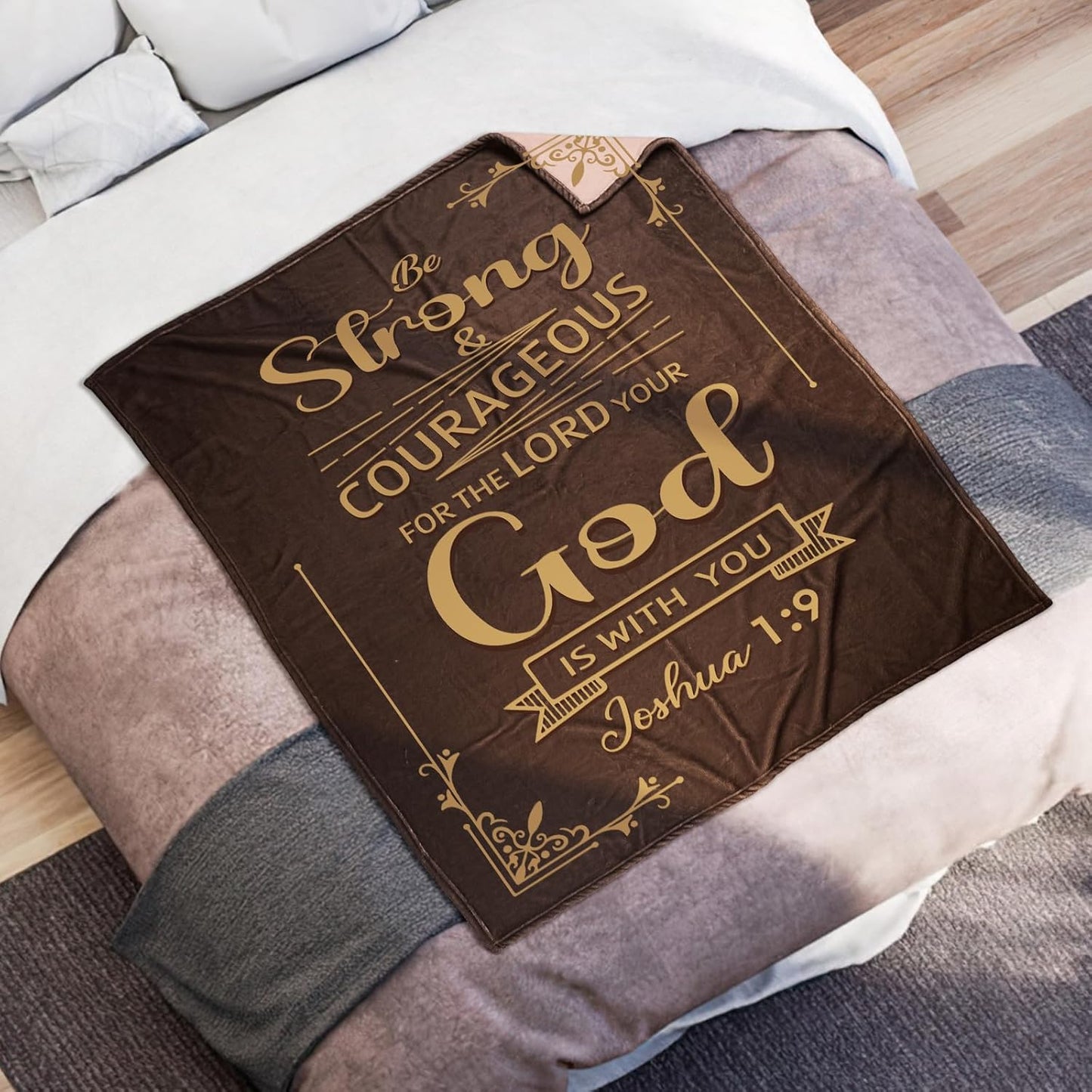 Christian Gifts for Men Christian Gift for Him Throw Blanket, Religious Gift for Men, Inspirational Gifts Blanket Spiritual Gift for Man, 60 * 50in