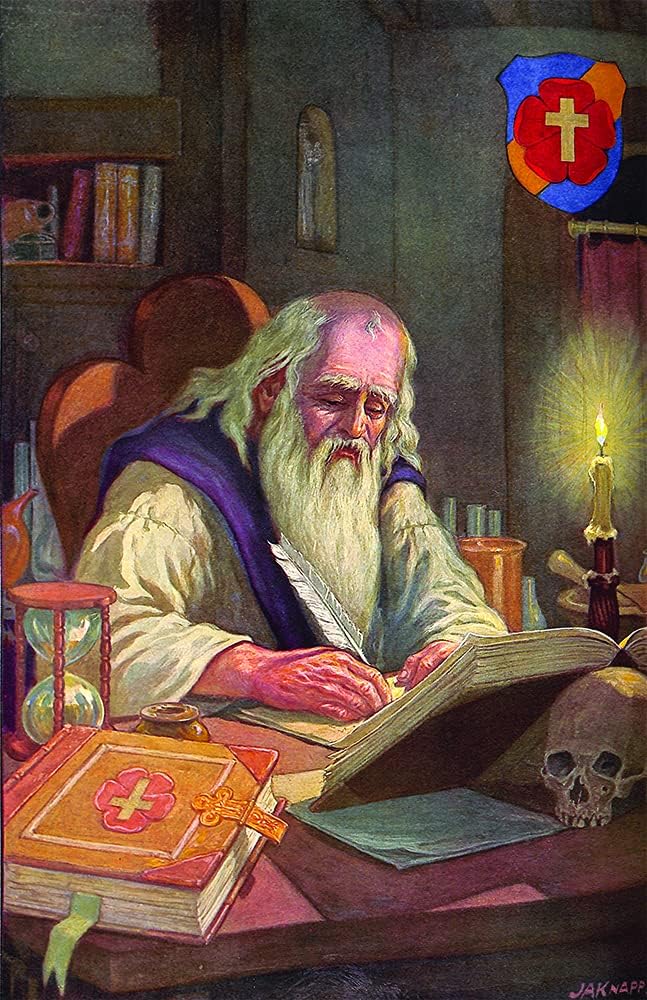 The Rosicrucian Philosopher Masonic Poster - [11'' x 17'']