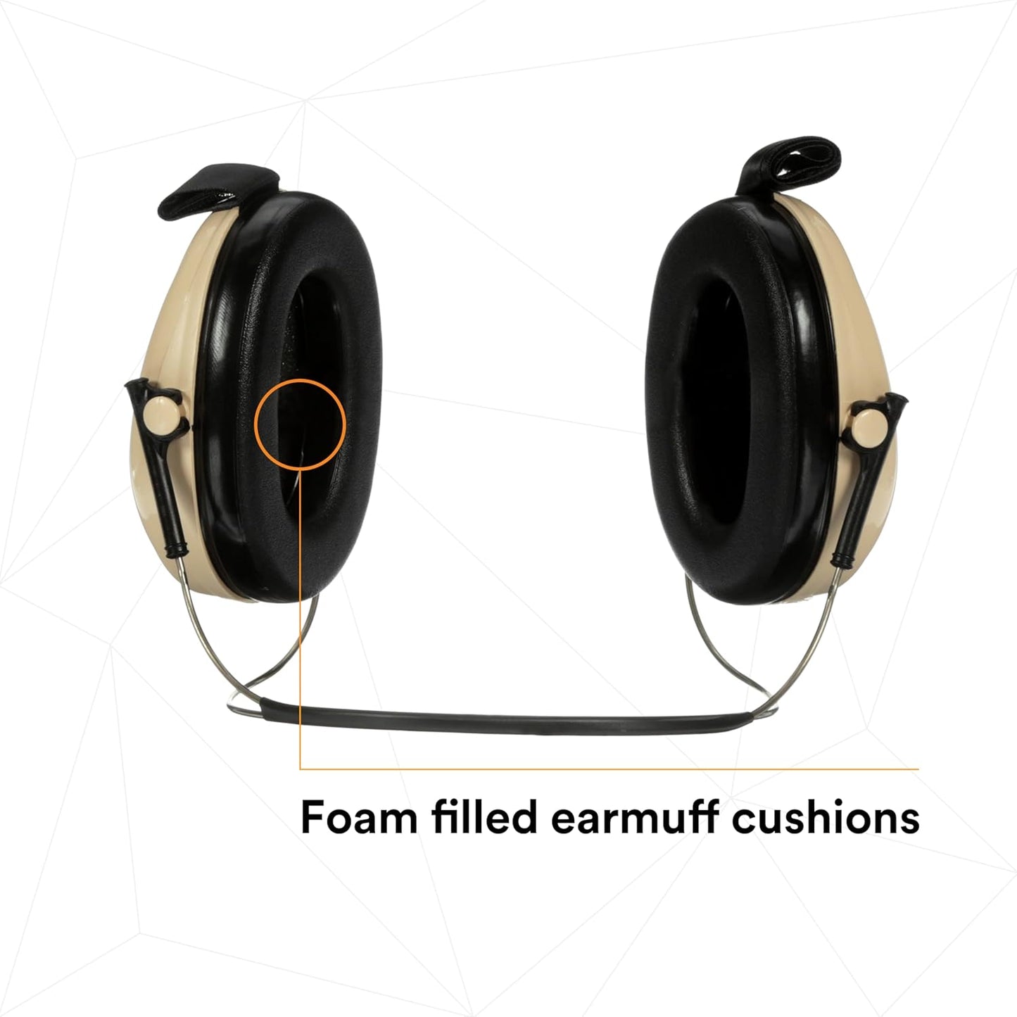 3M PELTOR Hearing Protection Optime 95 Earmuffs, Adjustable Earcups, E-A-Rfit Compatible, Stainless Steel