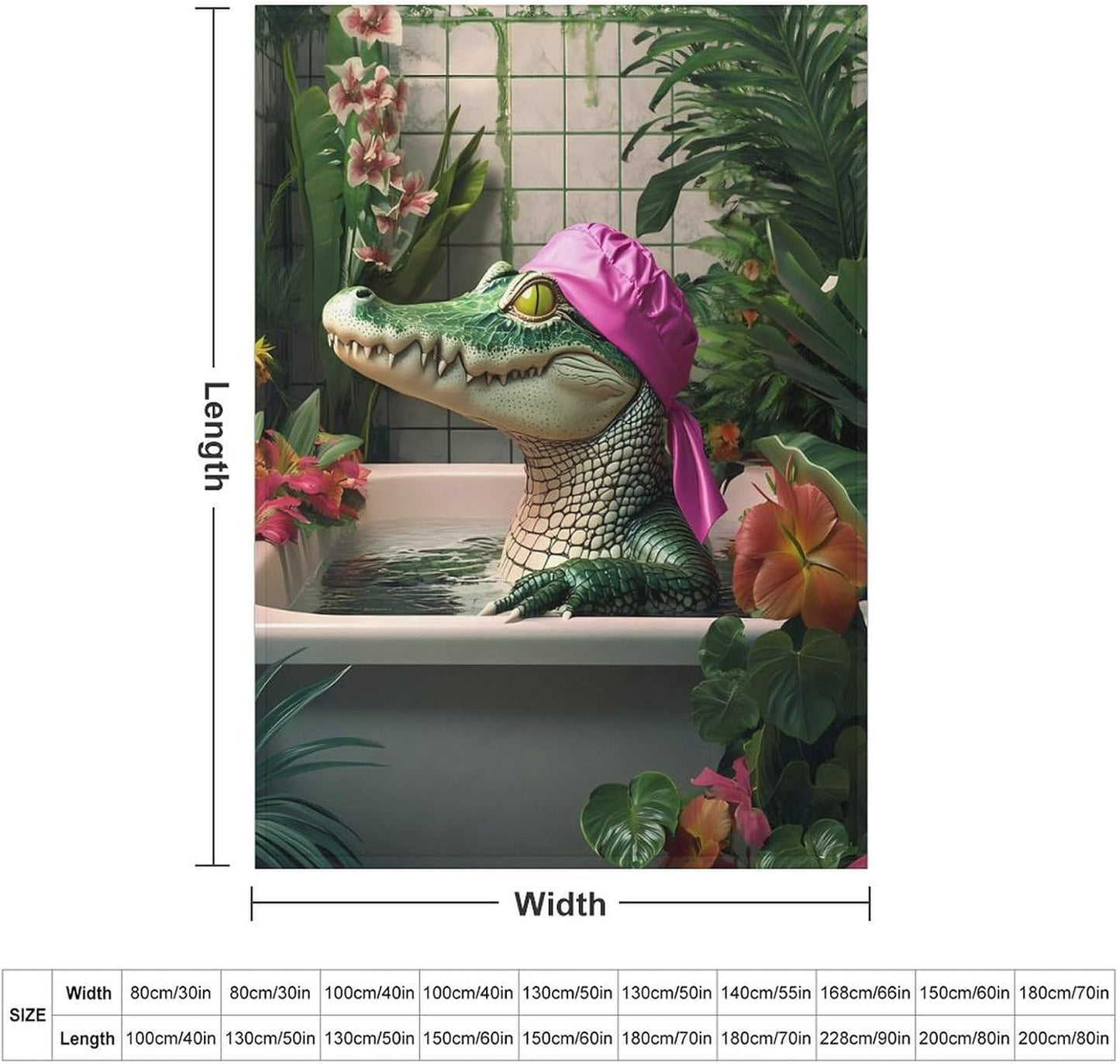 Funny Crocodile Toilet Bathroom Throw Blanket for Couch Bed Plush Cozy Fuzzy Flannel Blanket for All Season 55"x70"