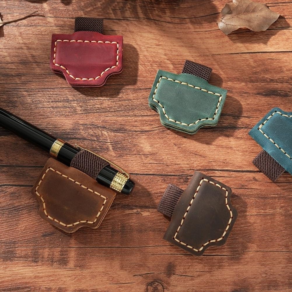 Personalized Magnetic Leather Pen Holder Bookmark, 2026 New Cross Magnetic Bookmark Pen Holder, Leather Book Mark for Men Women, Travelers, Teachers Readers Book Lovers Gifts