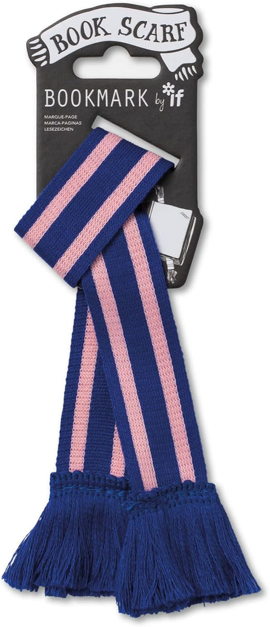IF USA 32904 Book Scarf Bookmark - Blue & Pink