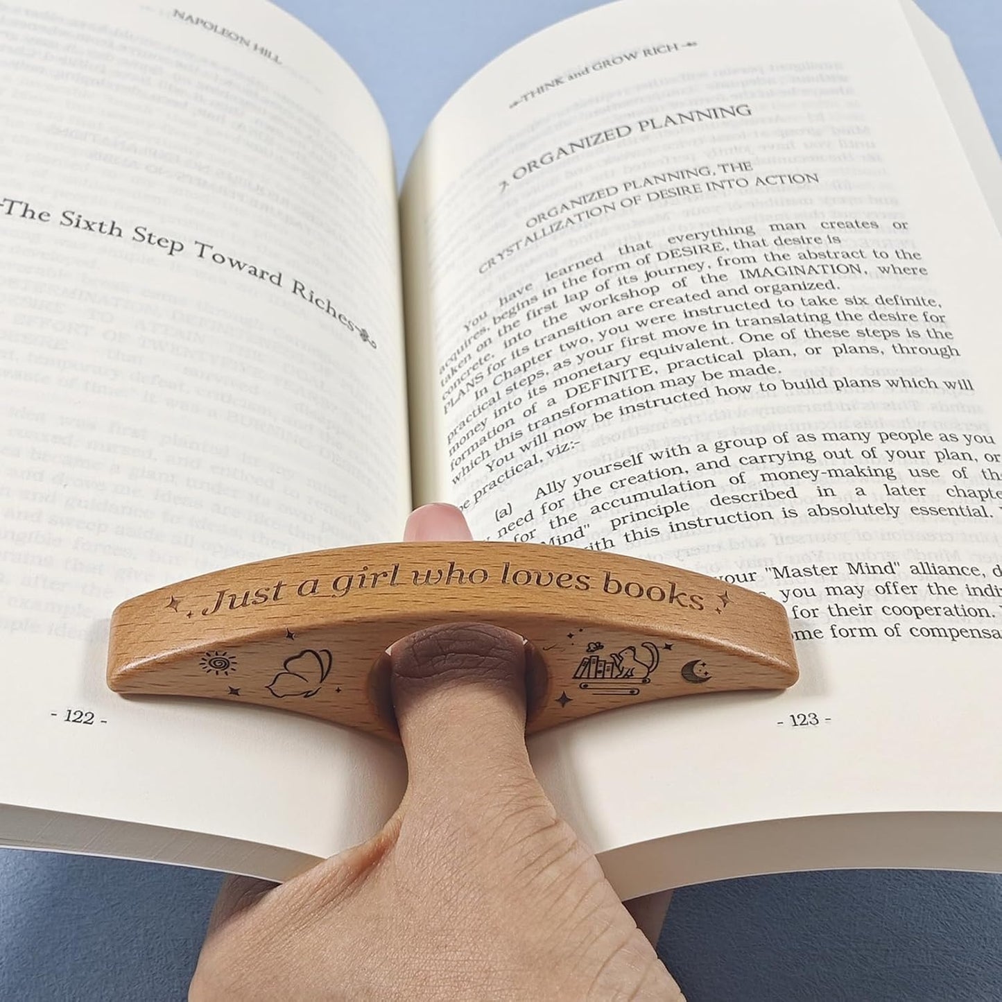 Personalization Thumb Book Page Holder, Book Holder Thumb Gifts for Readers, Reading Accessories for Lovers, Gifts for Friends, Birthday for Teachers