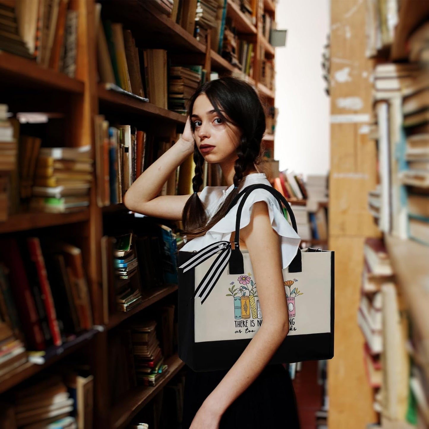 Canvas Tote Bag Gifts for Book Lovers,Book Lovers Gifts - Birthdays Tote Bag for Book Lovers, Librarians, and Readers - Perfect for Bookish Gifts