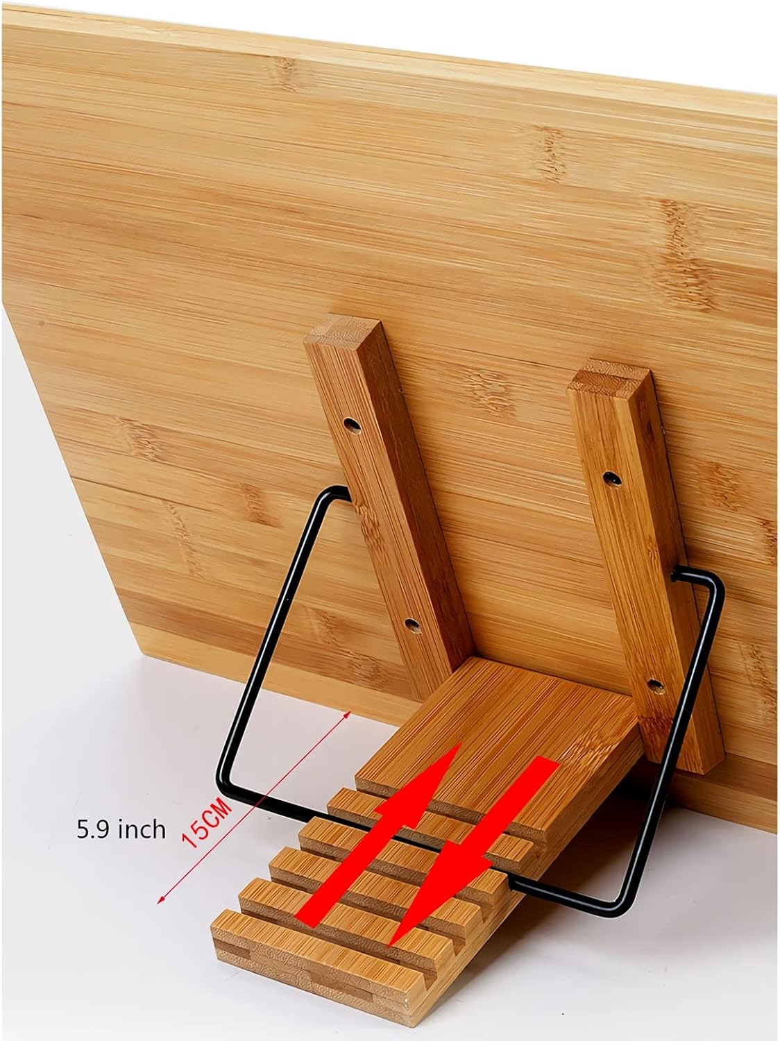 Book Stand Reading Rest Cookbook Stand Desktop Book Stands Adjustable 5 Angles Foldable Textbook Tablet Dictionary Laptop for Reading (Size : Small) ()