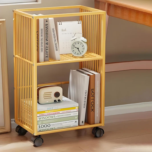 Bookshelf,spinning Bookshelf,metal Bookshelf,rotating Book Shelf,unique Bookshelf,book Shelves,bookshelf With Storage,Suitable For Living Room, Bedroom, Study, Living Room Corner, Balcony(Gold)