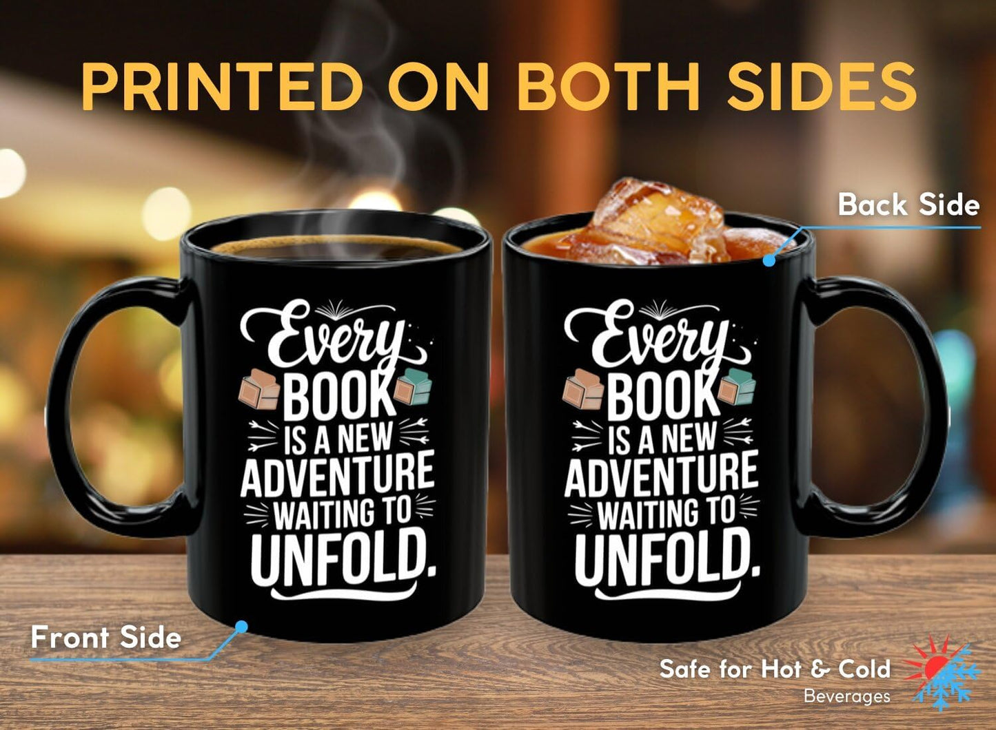 Book Lover Coffee Mug 11oz Black - Every Book - Gift for Bookworm Reader Reading Lover Bookish Women