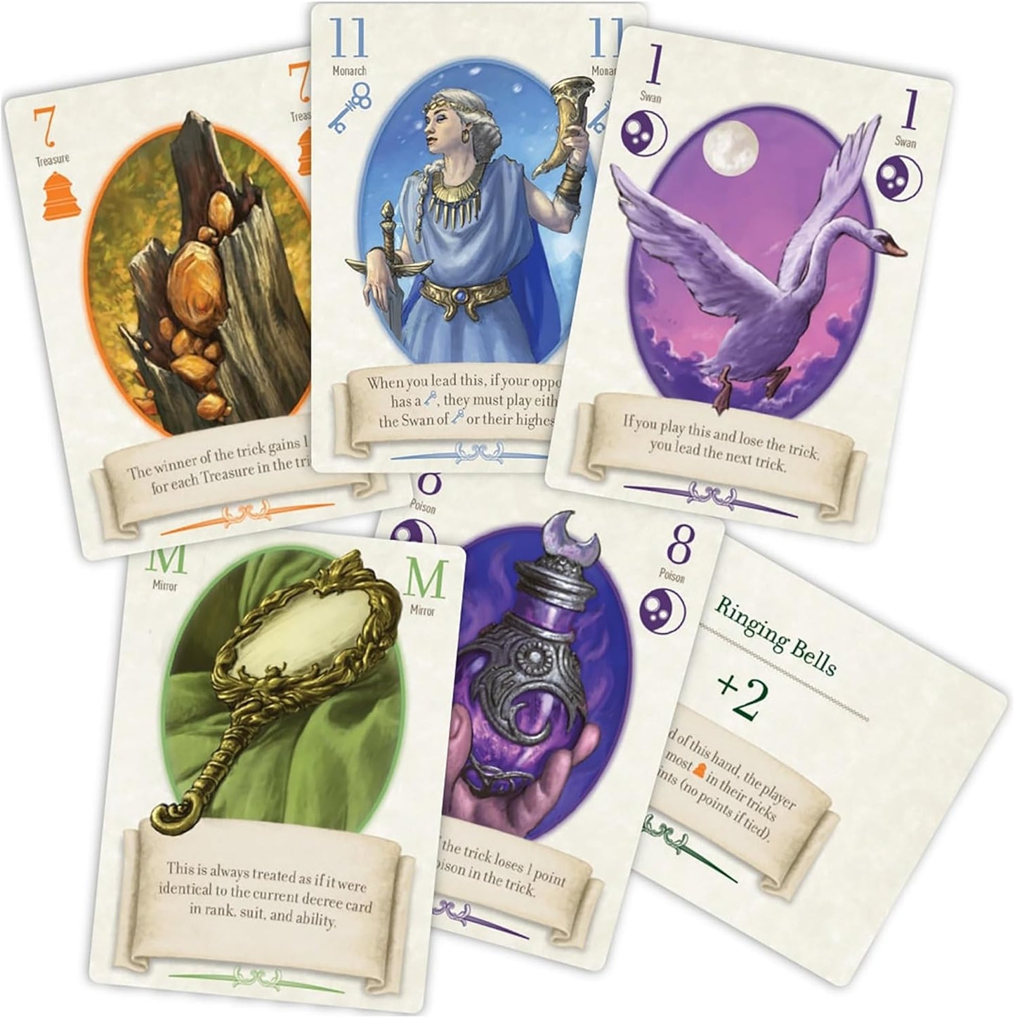 Renegade Game Studios Fox in the Forest Deluxe 2 Player Trick-Taking Card Game, Fairy Tale Strategy Game with Foil Cards & Acrylic Tokens, Ages 10+