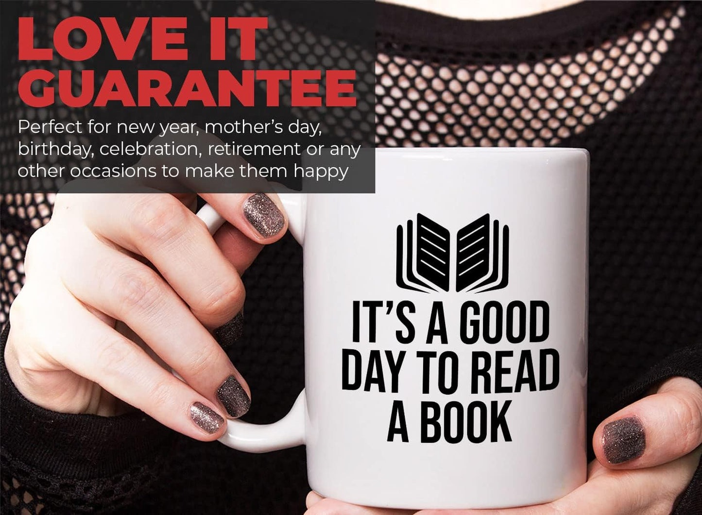 Book Lover Coffee Mug 11oz White - It's a good - Literary librarian Literature Bookworm Historian Public Library Curator Bibliophile Bibliolater