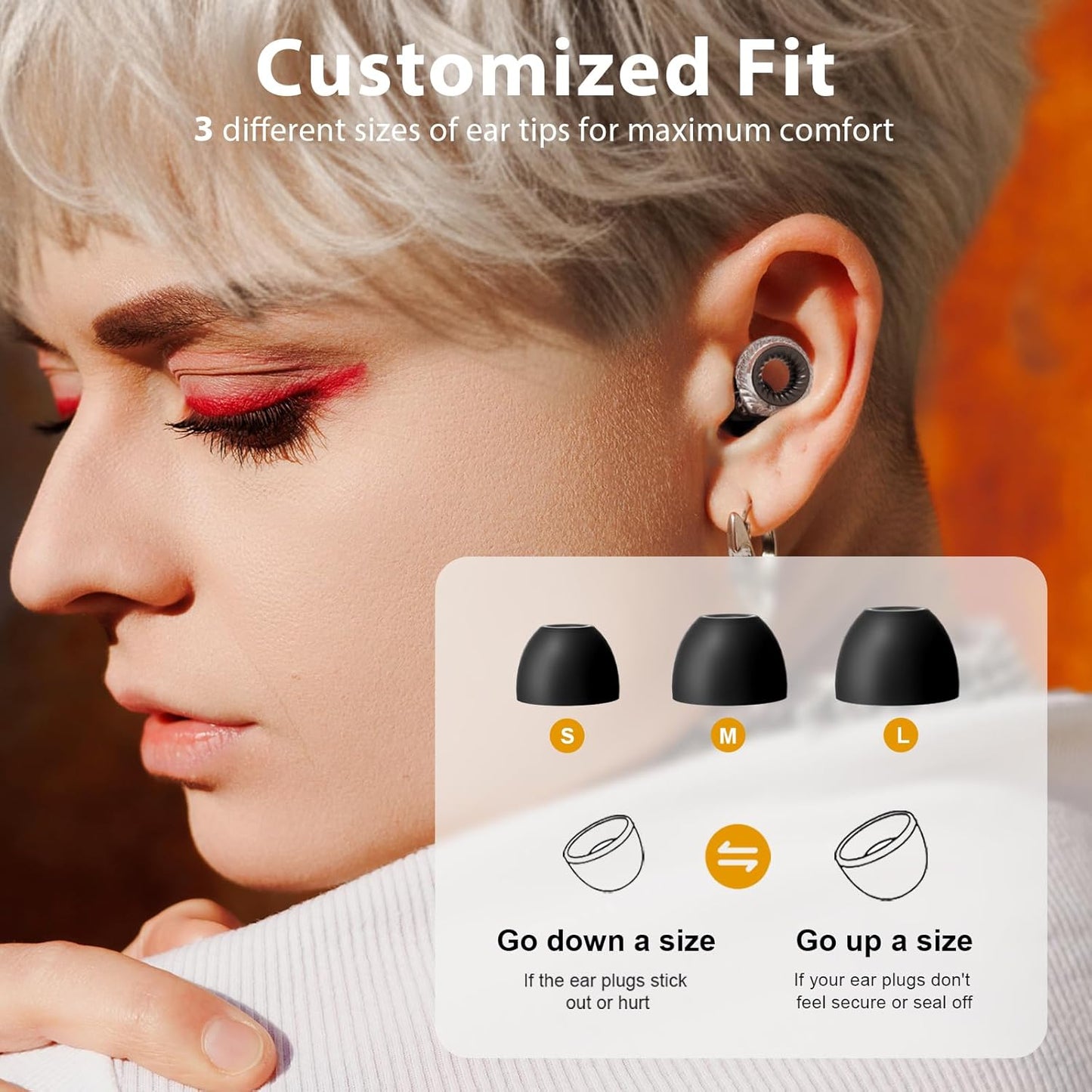 Concert Ear Plugs 2.0, Upgraded High Fidelity Noise Cancelling Ear Plugs, Hearing Protection for Concerts, Musicians, Live Events, Sports & DJs, 20dB Noise Reduction Earplugs (2 Pack)