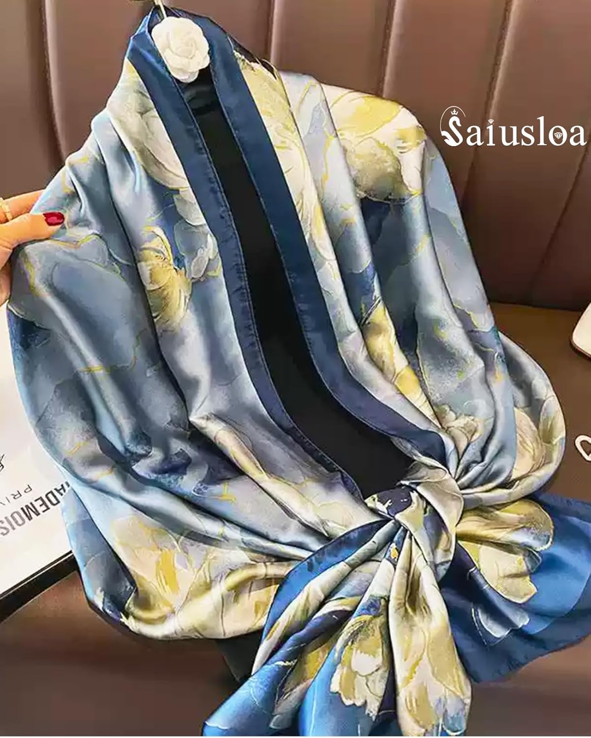 Dress Scarves Shawl Wraps Long Silky Scarf for Women Dressy Fashion Lightweight for Decorative Formal Evening Gowns