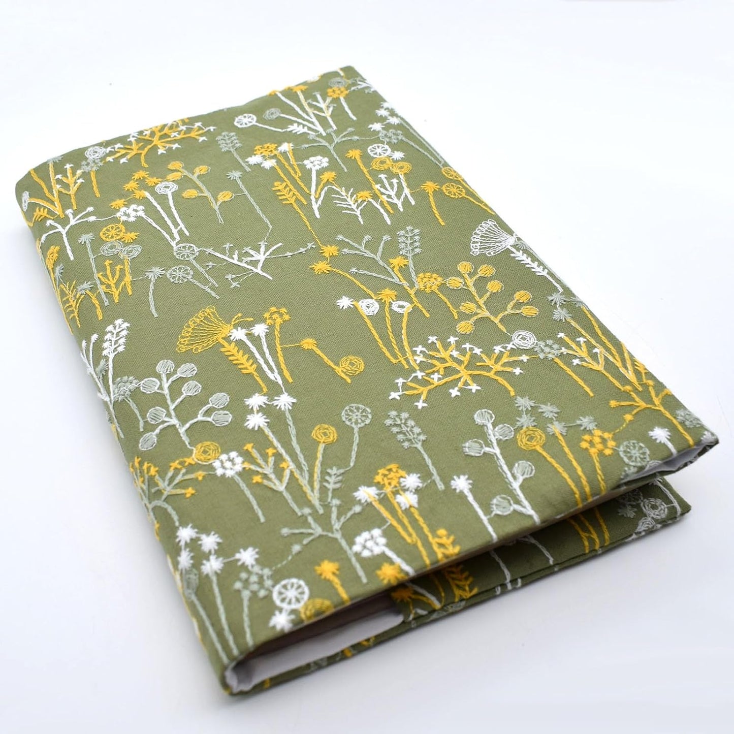 BLBMH 5.5x8.5 Book Covers for Paperbacks Women Bible Cover Adjustable Thickness Soft Cloth Protector for Bible Novels Journal, Book Lovers Christmas Gifts - Spring 8.5in