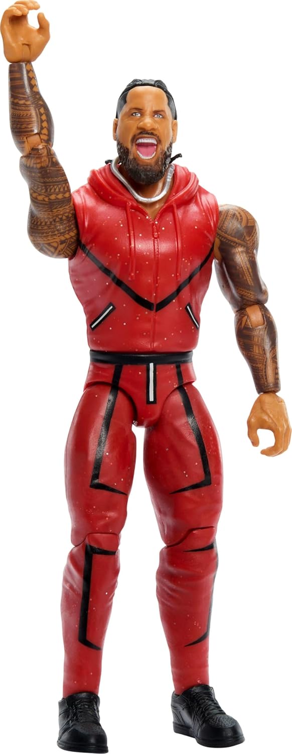 Mattel WWE Jimmy USO Action Figure, Main Event Series #161, 6-inch Collectible Superstar with 14 Articulation Points & Life-Like Look