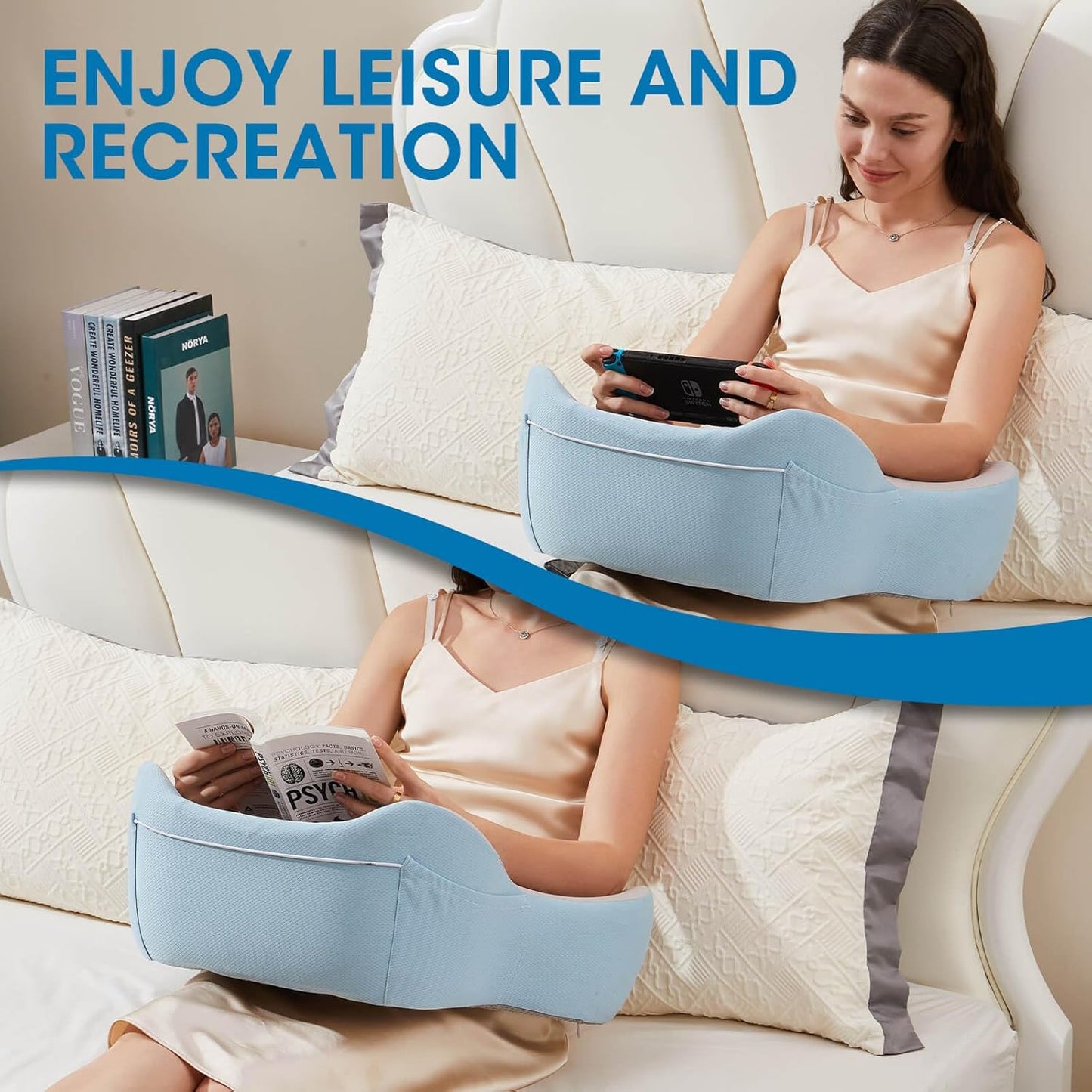 Lap Desk, Lap Desk for Laptop with Cushion, Laptop Desk, Laptop Stand for Bed, Computer Stand Table Workstation for Bed Sofa Couch or Travel