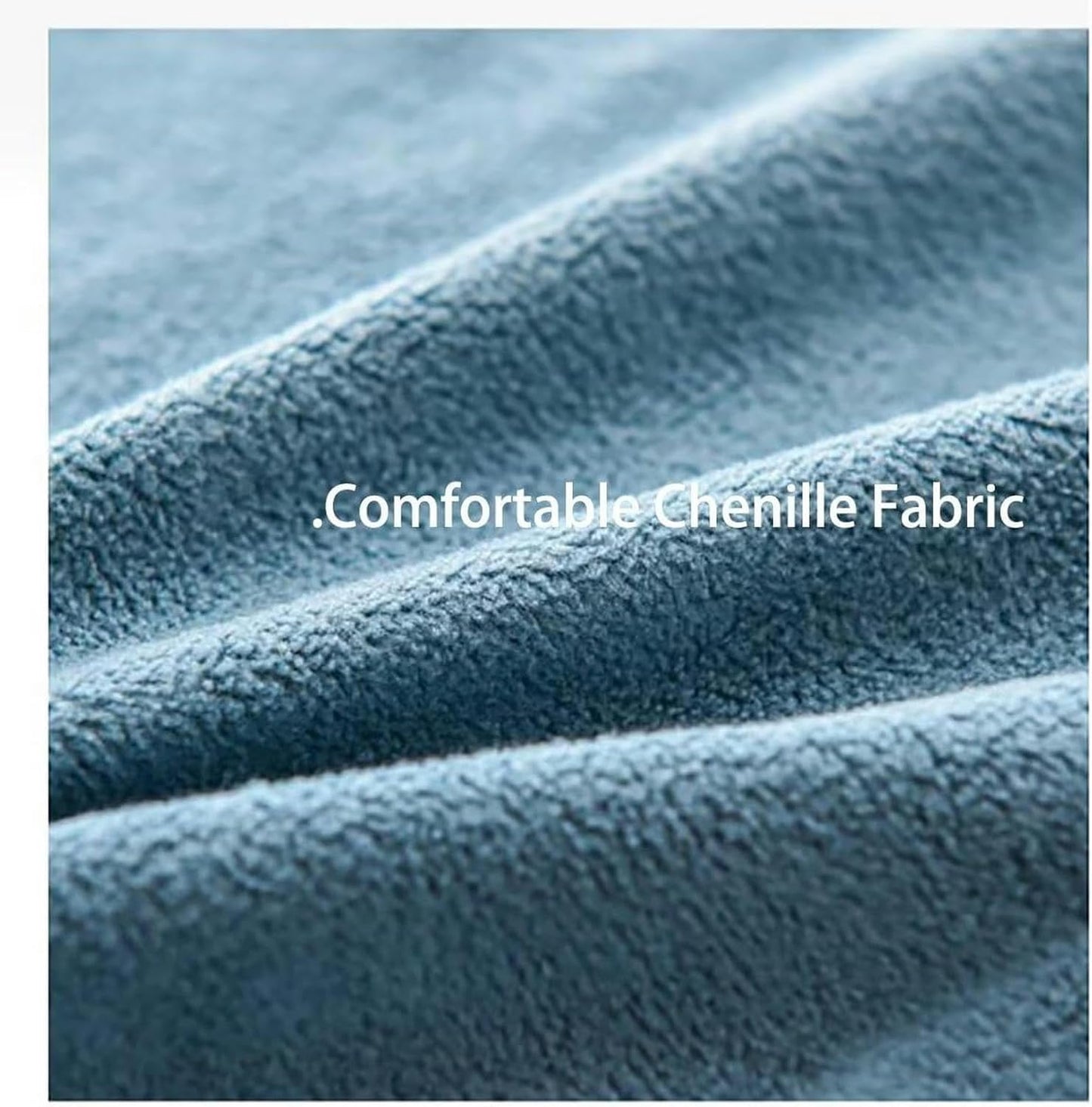 Wedge Pillows Headboard Reading Pillow Triangular Backrest Pillows for Bed Rest Soft Chenille Bolster Cushion Solid Color Daybed Pillow Lumbar Support Leg Positioning, 24x14x8in, Teal