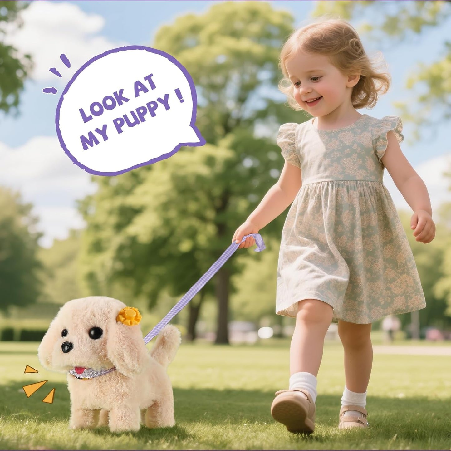 16 Pcs Robot Dog Toys for Girls, Toys for 3 4 5 6 7 8 Year Old Girls Kids Boys, Realistic Robot Puppy Toddlers Girl Toy for 5-7 6-8, Ideas Birthday Gifts for Girl 3 4 5 6 Year Old