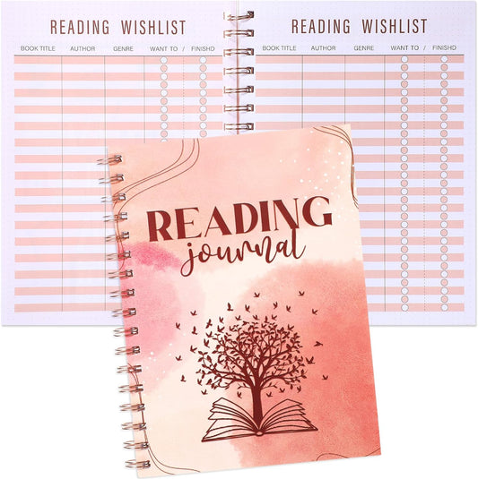 Capoda Reading Journals Gift for Lovers Reading Review Log Book Club Journal and Planner to Review and Track, 60 Books 5.8 x 8.3 Inch