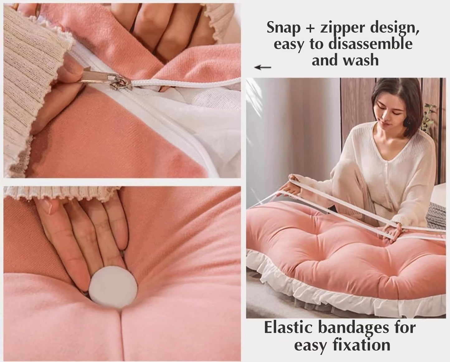 Large Reading Pillow Headboard Pillow,Bolster Backrest Pillow Wedge Positioning Support Pillow for Sofa Bed Lumbar Pad(Size:35"/90cm,Color:A)