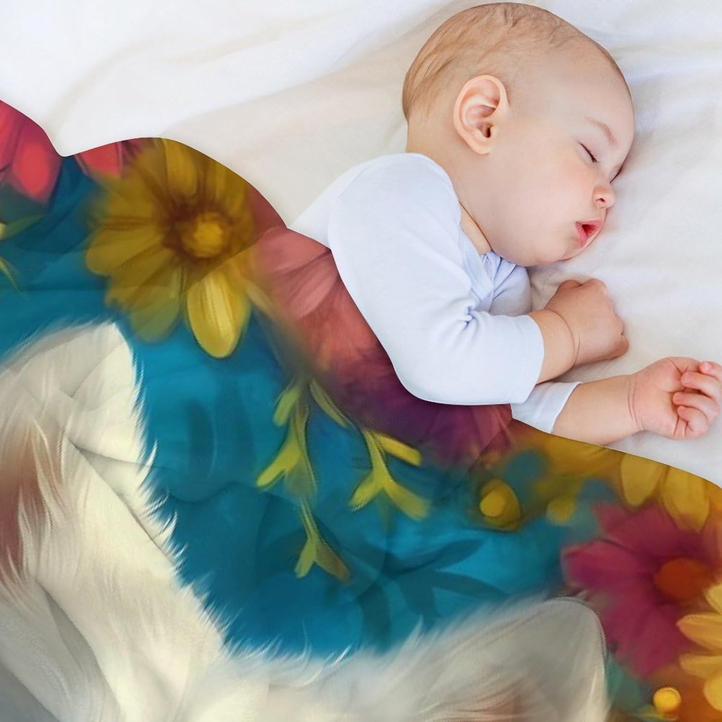 Cute Samoyed Throw Blanket for Couch Bed Plush Cozy Fuzzy Flannel Blanket for All Season 66"x90"