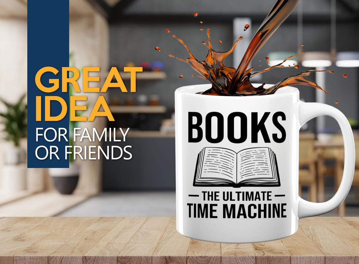 Book Lover Coffee Mug 11oz White -Books The Ultimate - Bookworm Literature Library Book Lover Reader Booked Editor Intellectual Studious