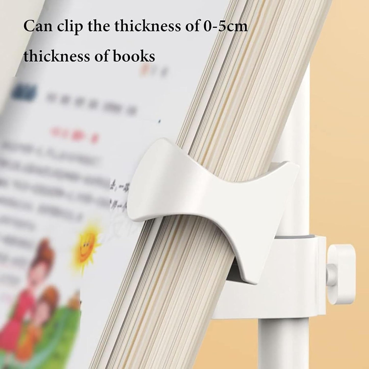 Book Stand for Reading Portable Book Holder with USB Light Adjustable Cookbook Stand for Recipe Laptops Stand for Tablet Book Holder Stand for Reading Writing