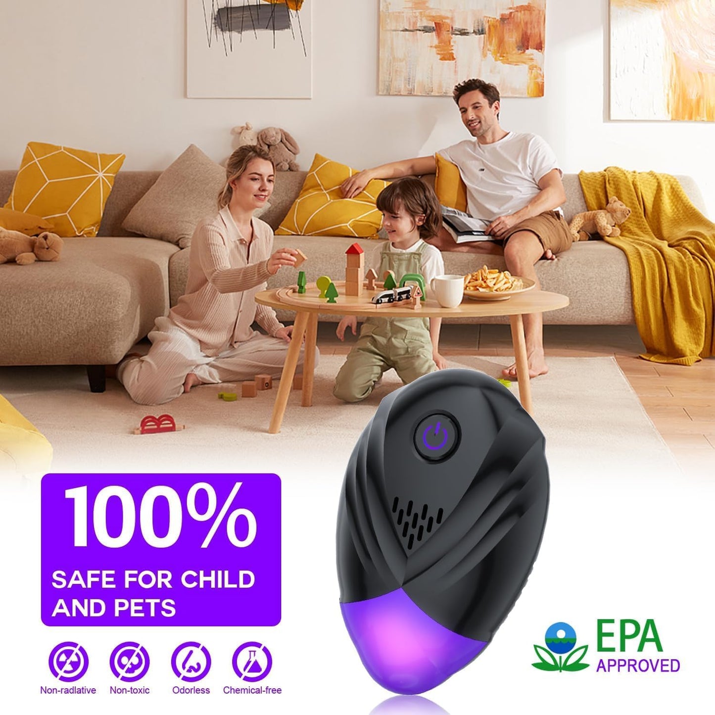 2026 Upgraded Ultrasonic Repeller 6 Packs, Indoor Ultrasonic Repellent for Roach, Rodent, Mouse, Bugs, Ant, Mosquito, Mice, Spider, Electronic Plug in Pest Control (6)