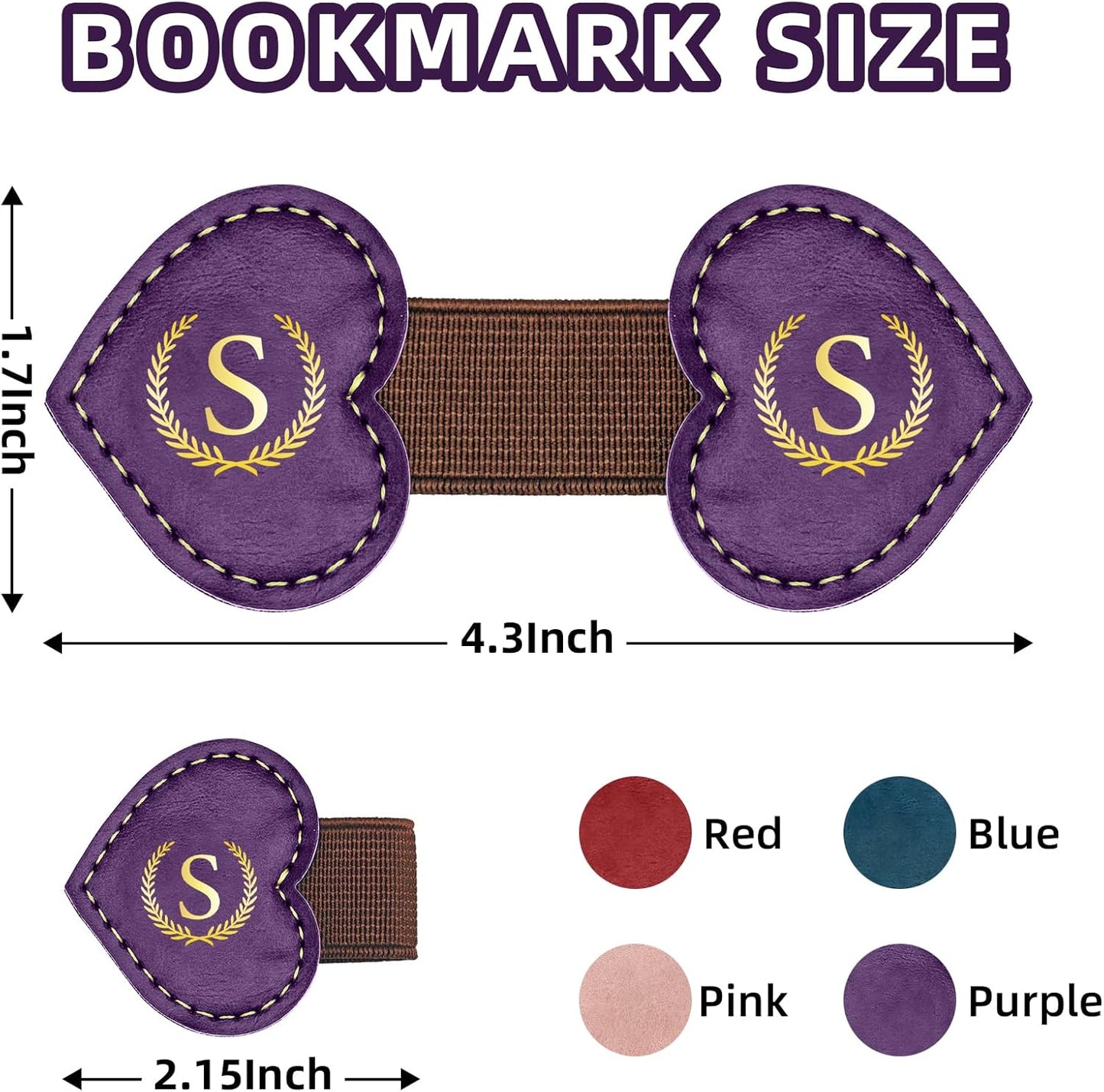 Bygone Mark Bookmark with Pen Holder,Personalized Magnetic Leather Bookmark,Vintage Magnetic Book Mark,PU Bookmarks,Clip Book Accessories,Gifts for Women Men-S