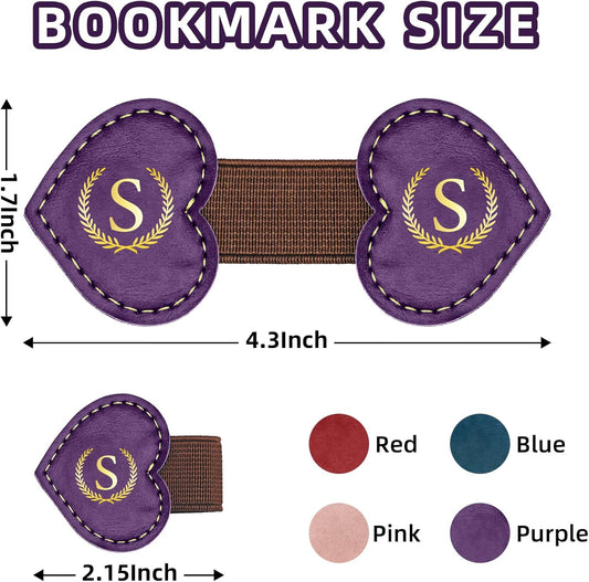 Bygone Mark Bookmark with Pen Holder,Personalized Magnetic Leather Bookmark,Vintage Magnetic Book Mark,PU Bookmarks,Clip Book Accessories,Gifts for Women Men-S