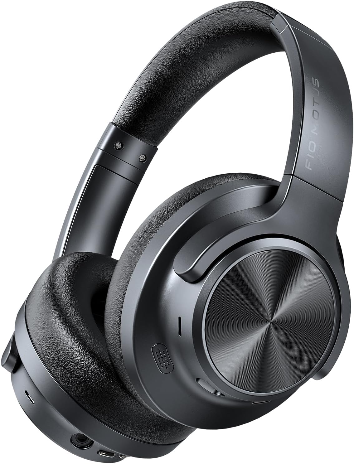 Hybrid Active Noise Cancelling Headphones, Wireless Over Ear Bluetooth, 130H Playtime, Hi-Res Sound, Deep Bass, Customize via App, Comfort Earcup for Business Travel Workout
