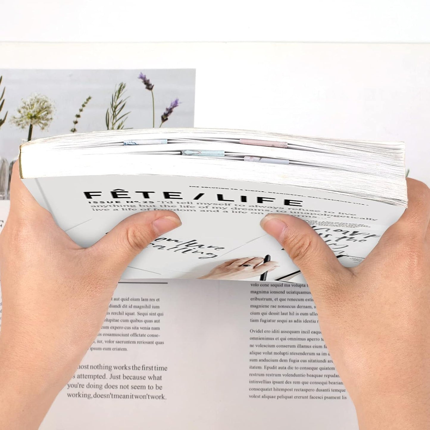 30 Pieces Bookmarks, Magnetic Bookmarks for Women, Page Markers for Students Teachers Reading (Floral Style)