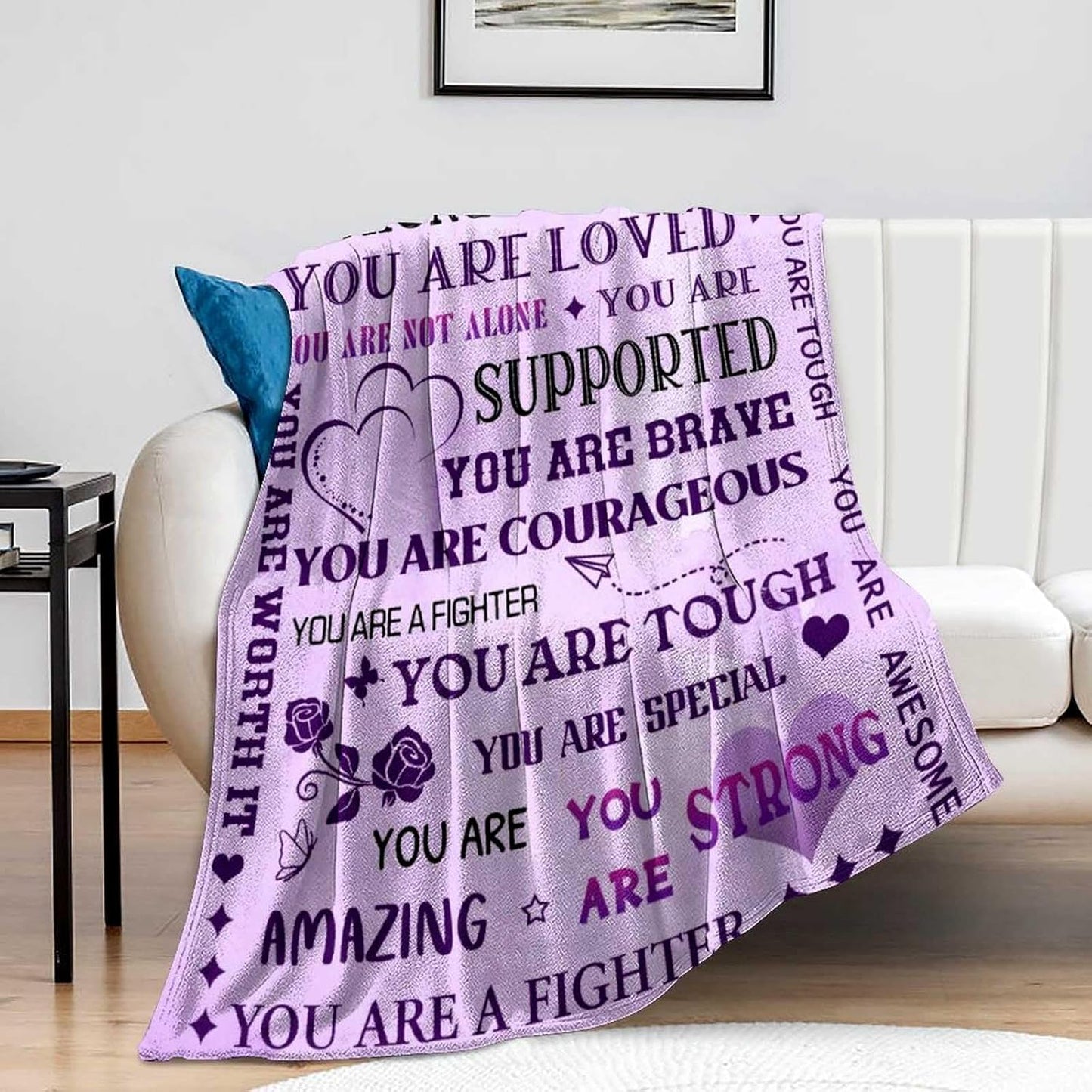 Super Soft Warm Hugs Blanket Sympathy Inspirational Throw Blanket Thinking of You Gifts 80"x60"