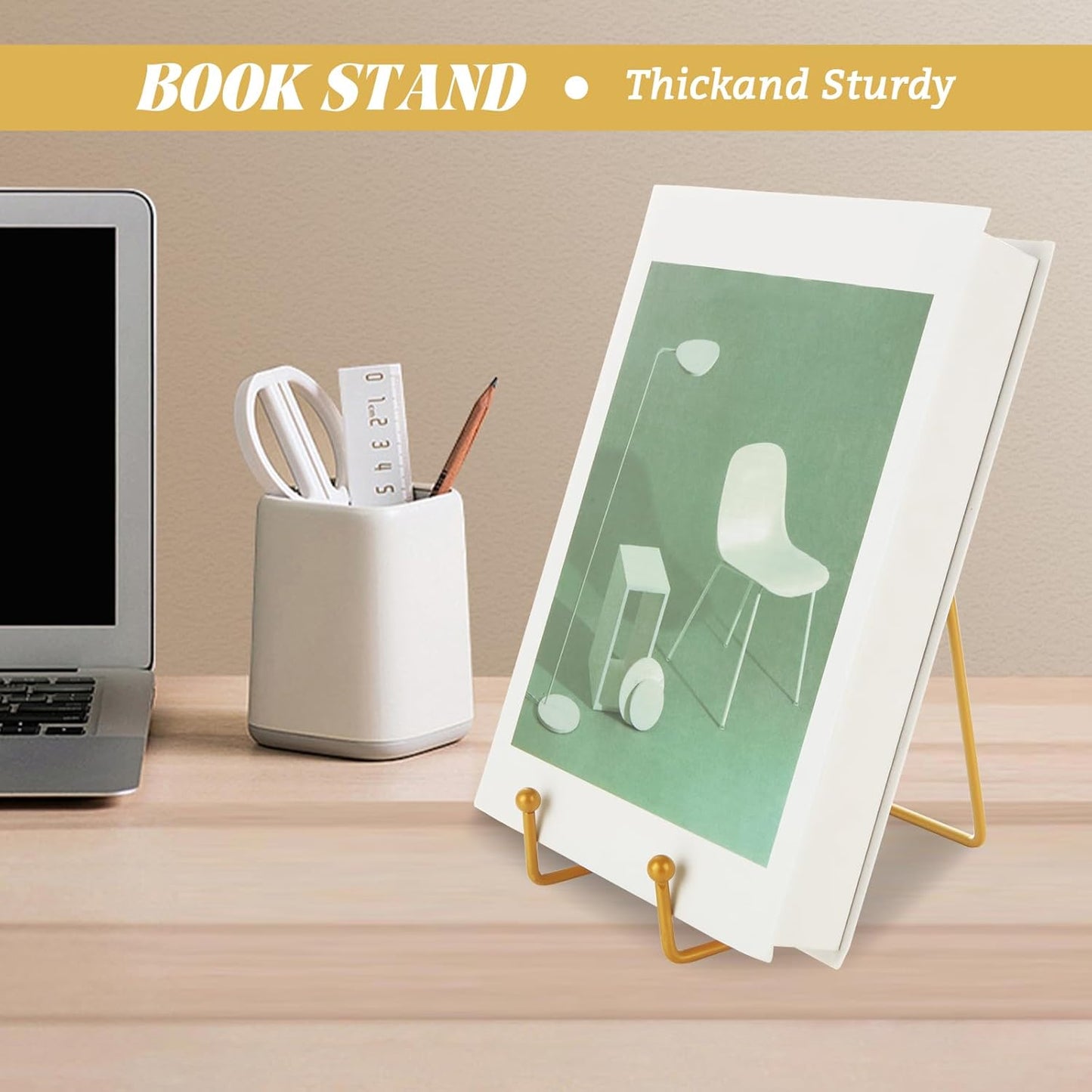 DAJAVE 20 Pack Plate Stands for Display 6 Inch Plate Holders Display Stands, Gold Picture Frame Stand Metal Frame Holder Stands for Book, Small Easel, Decorative Plate, Plaque,Tabletop Art