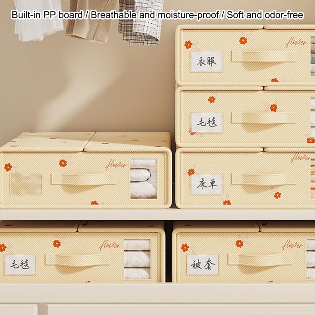 Ventilated Not Interlaced Pliable Planner Box Clear Window Compartment Home Bedroom Closet Storage Answer