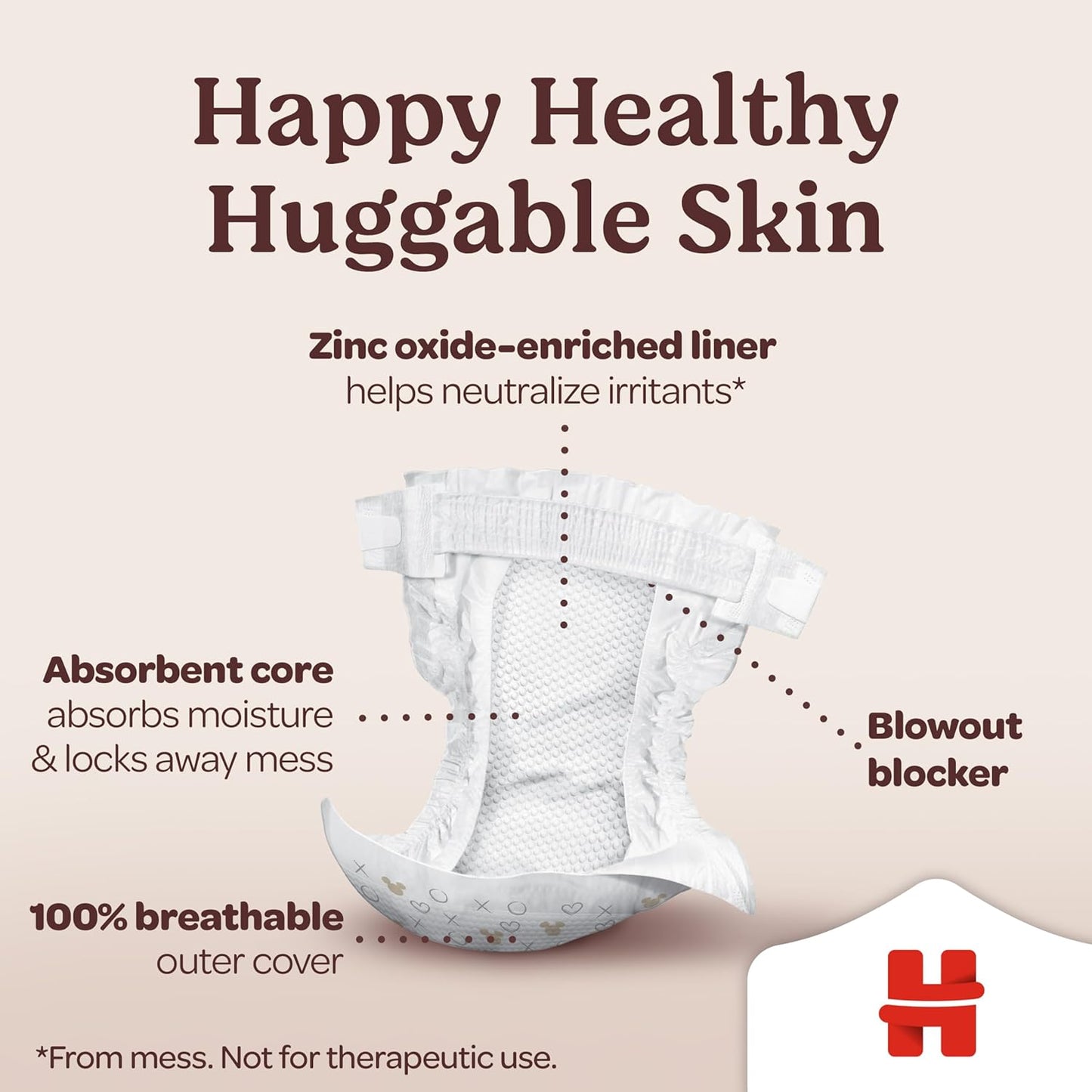 Huggies Size 3 Diapers, Skin Essentials Baby Diapers, Size 3 (16-28 lbs), 66 Count, Packaging May Vary