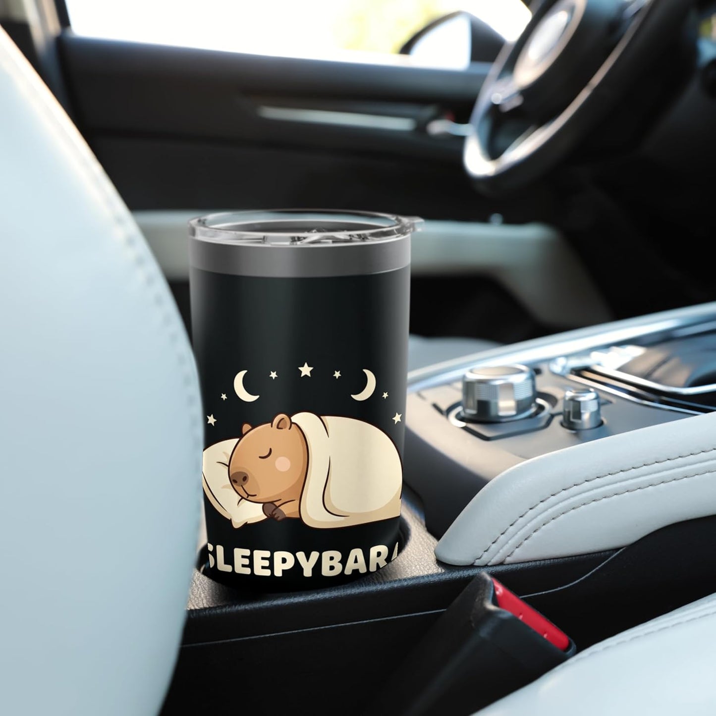 Sleepybara Capybara Sleeping Animal Cute Jungle Lover Stainless Steel Insulated Tumbler