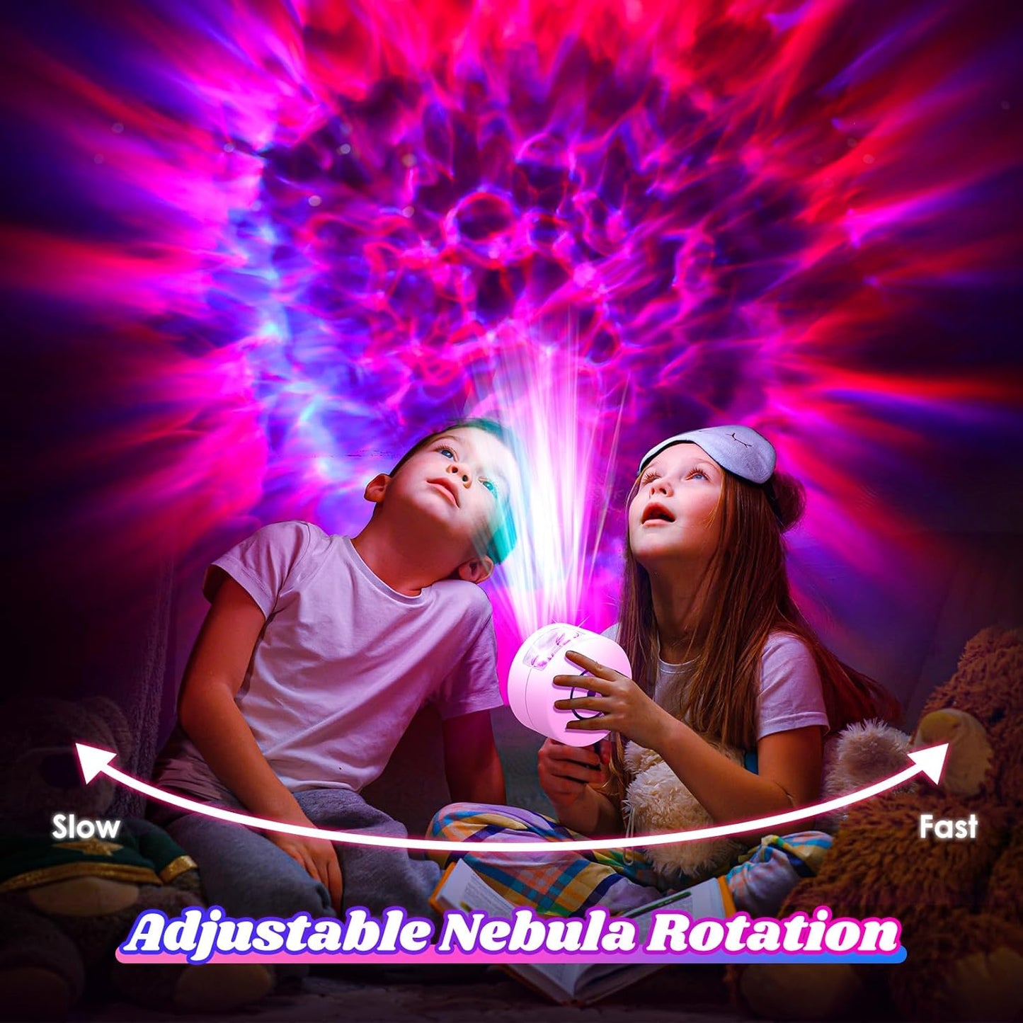 Galaxy Projector for Bedroom, Galaxy Light Projector with 41 Lighting Modes, Starry Nebula Ceiling Night Light with Timer and Remote, Room Decor, for Christmas, Birthdays