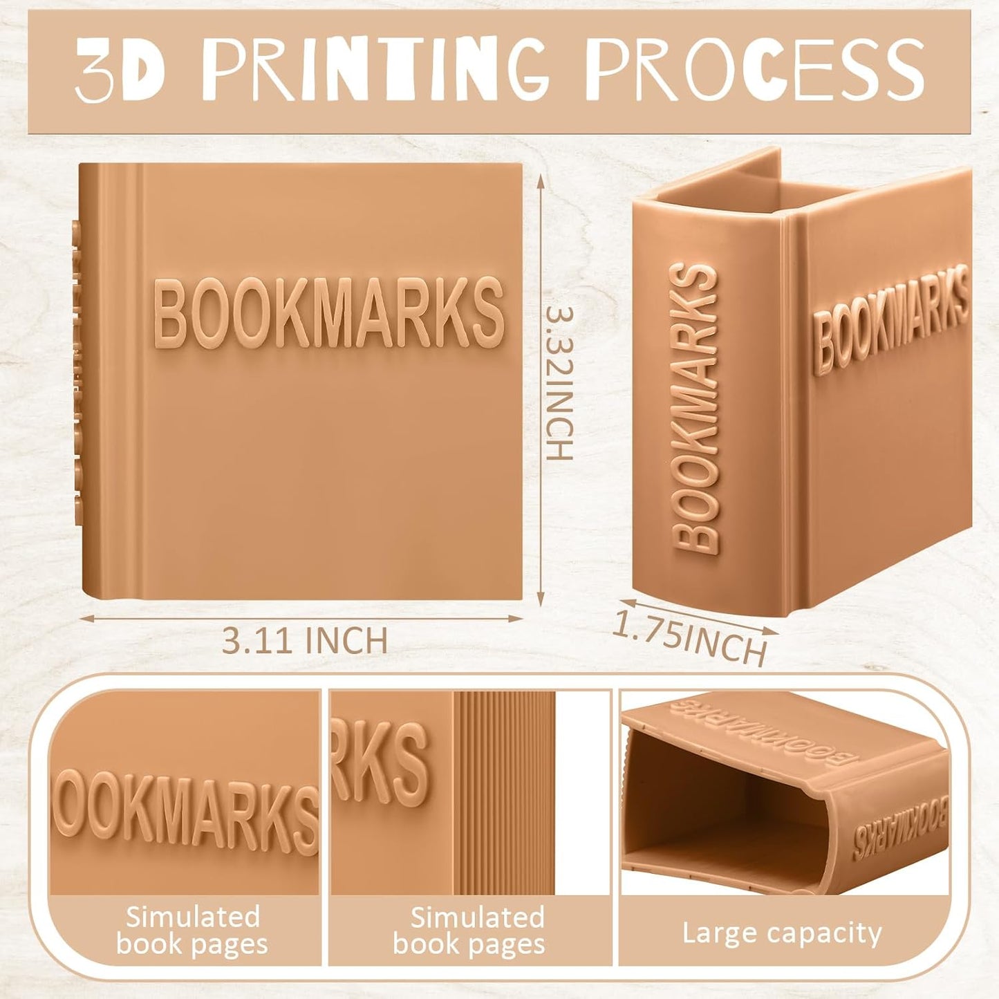 6 Pcs Bookmark Holder Book Club Gift for Women Book Lover Gift Bookish Accessory Office Desk Supplies Bookshelf Decor for Librarian Bookworm Teacher