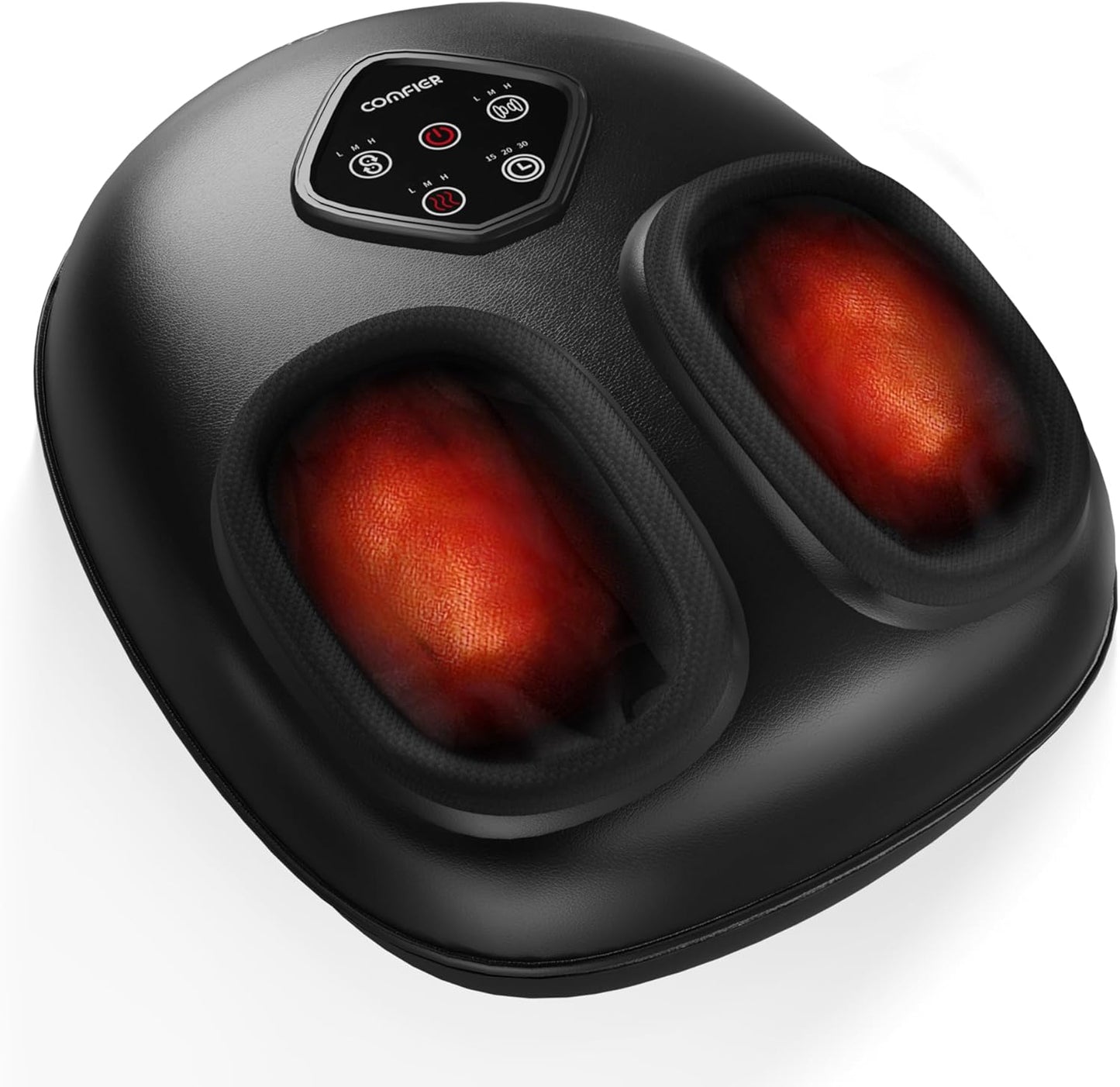 COMFIER FSA Eligible Foot Massager with Heat, HSA Eligible Shiatsu Foot Massager Machine for Plantar Fasciitis, Kneading & Compression for Neuropathy Pain, Fits up to Size 14