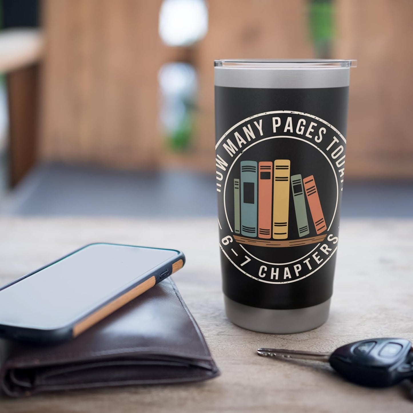 How Many Pages Today 67 Chapters Stainless Steel Insulated Tumbler