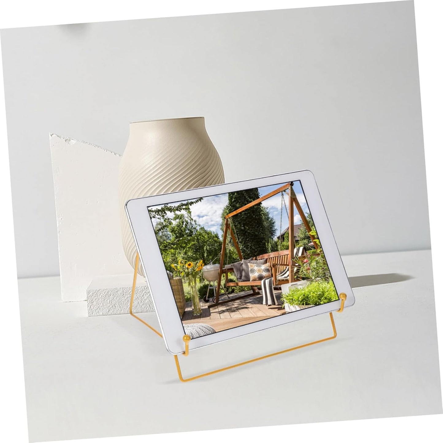 PRETYZOOM 2pcs Photo Frame Stands Multi-use Tabletop Display Racks for and Tablets for Home and Business Decor