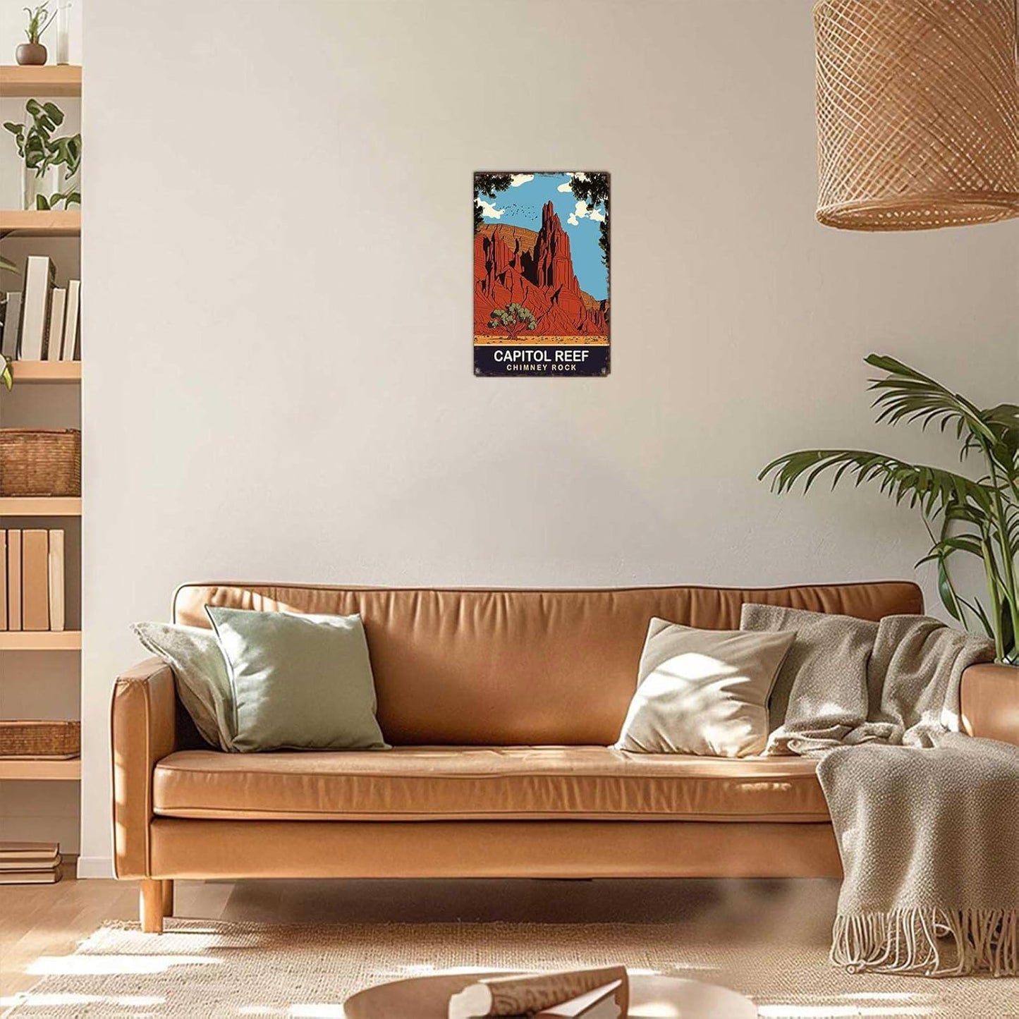 Vintage Metal Tin Sign Capital Reef National Park Poster-Wall Art Decor for Home Room Office Dorm Decor 8X12inch