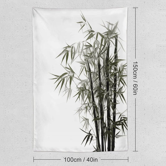 FodPand Asian Bamboo Tapestry Anti-fading Wall Tapestry with Installation Kit Backdrop Banner Multipurpose Aesthetic Tapestries Boho Wall Art Hanging Decorative Blanket 40"x60"